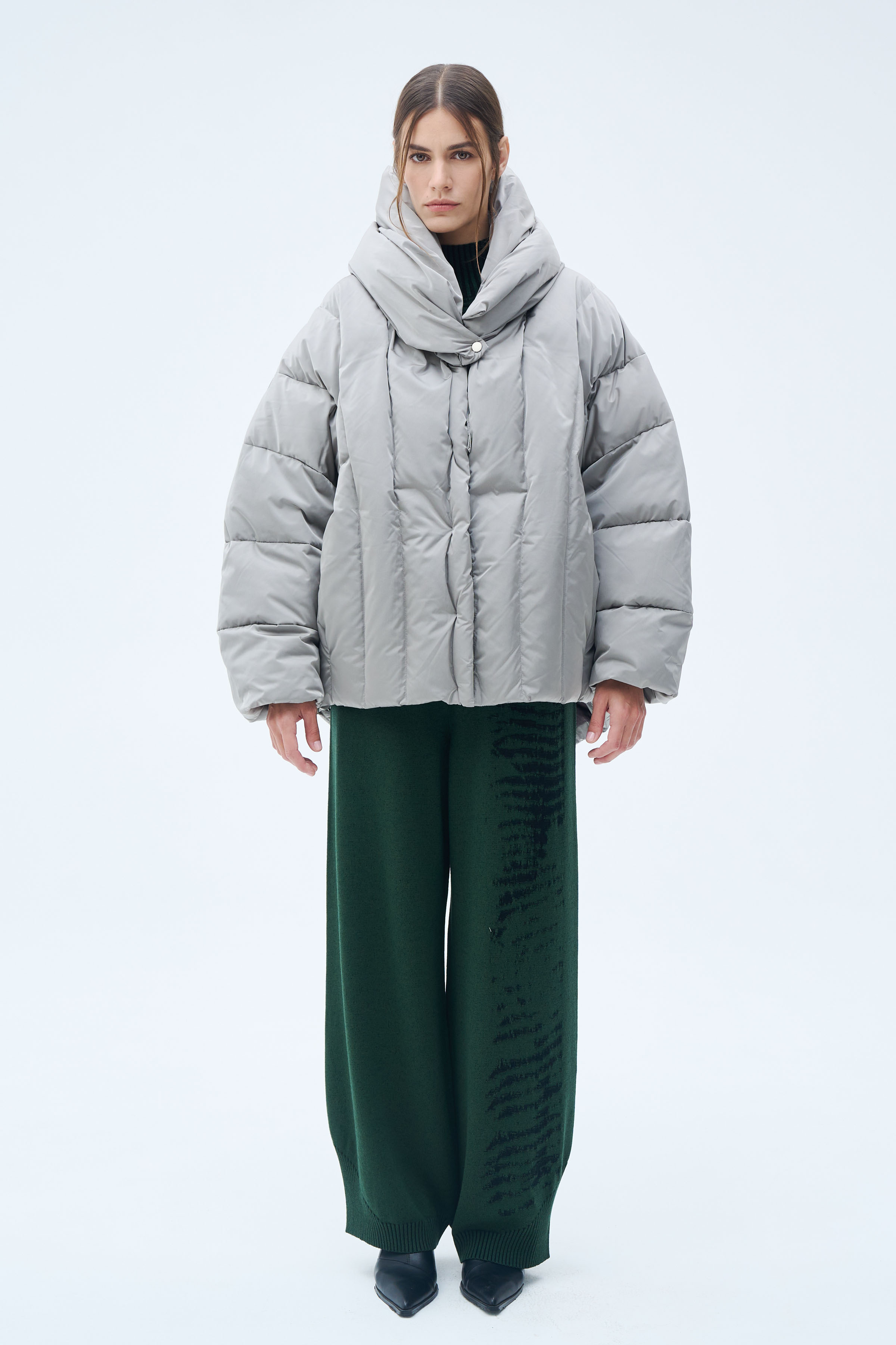 Куртка пуховая Вертикаль 10 Серый (grise) от Lesel (Лесель)! Заказывайте по ✆ 8 (800) 777 02 37