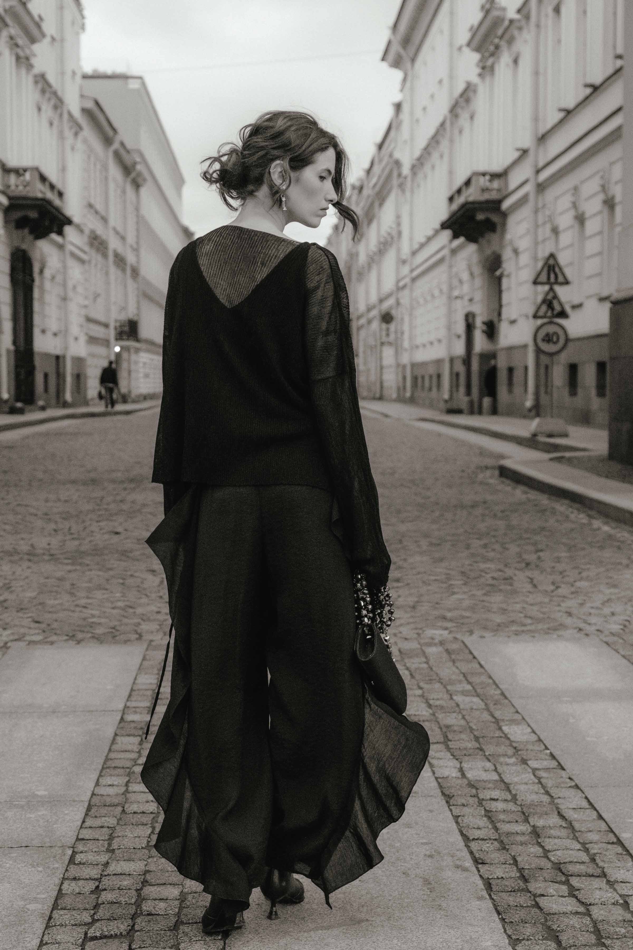 Джемпер с длинным рукавом Прозрачный  от Lesel (Лесель)! Заказывайте по ✆ 8 (800) 777 02 37