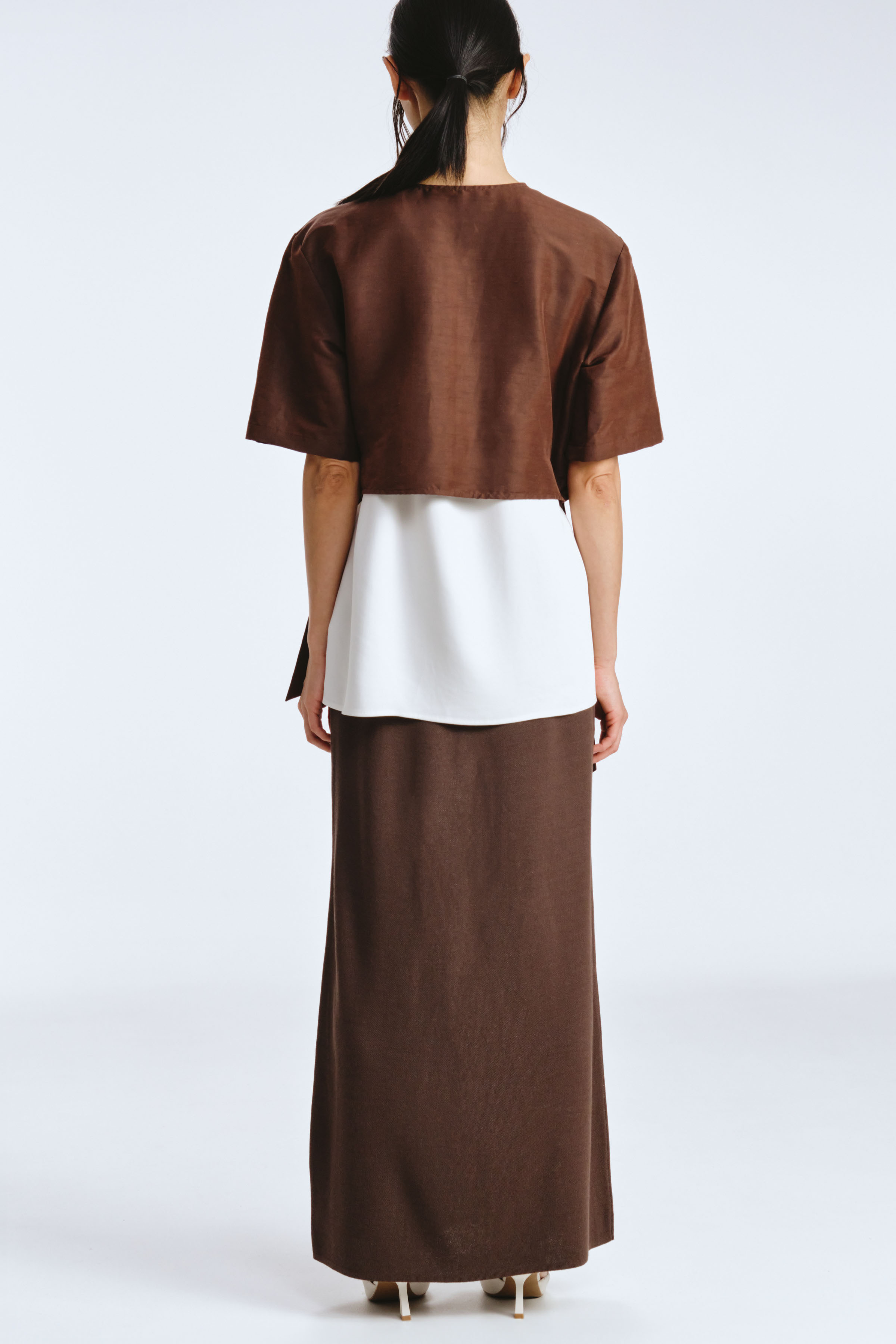 Блуза болеро на широких завязках эластичное  от Lesel (Лесель)! Заказывайте по ✆ 8 (800) 777 02 37