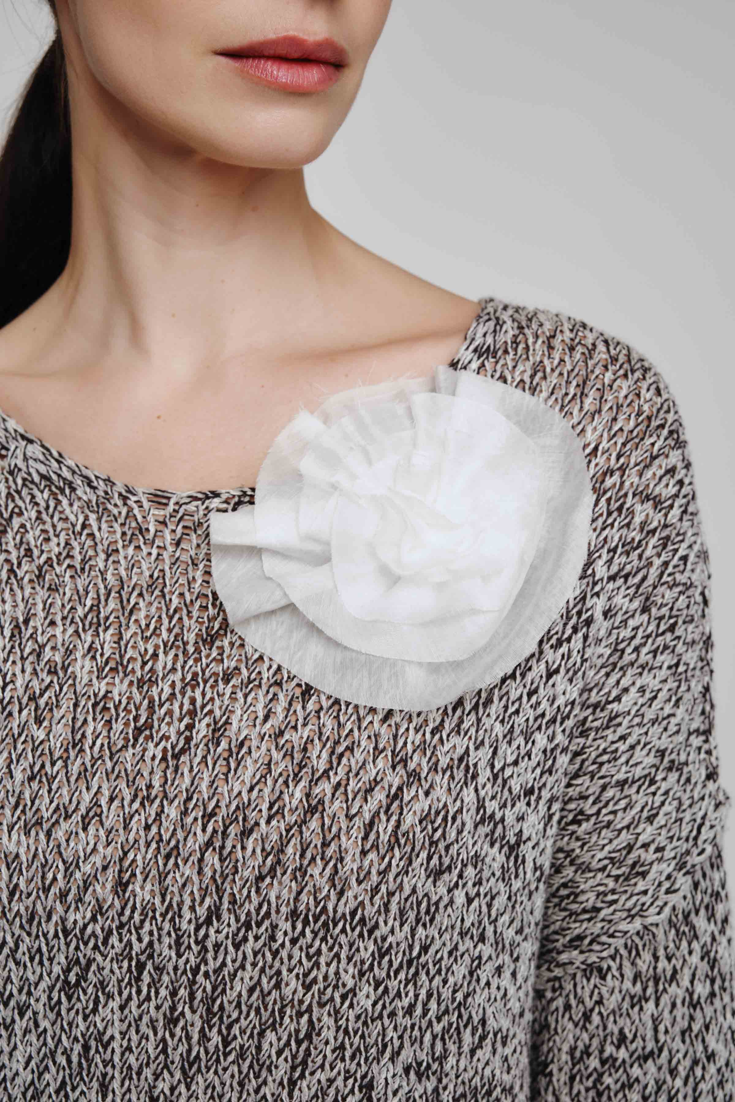 Брошь на магните Роза 03 Кварц (quartz) от Lesel (Лесель)! Заказывайте по ✆ 8 (800) 777 02 37