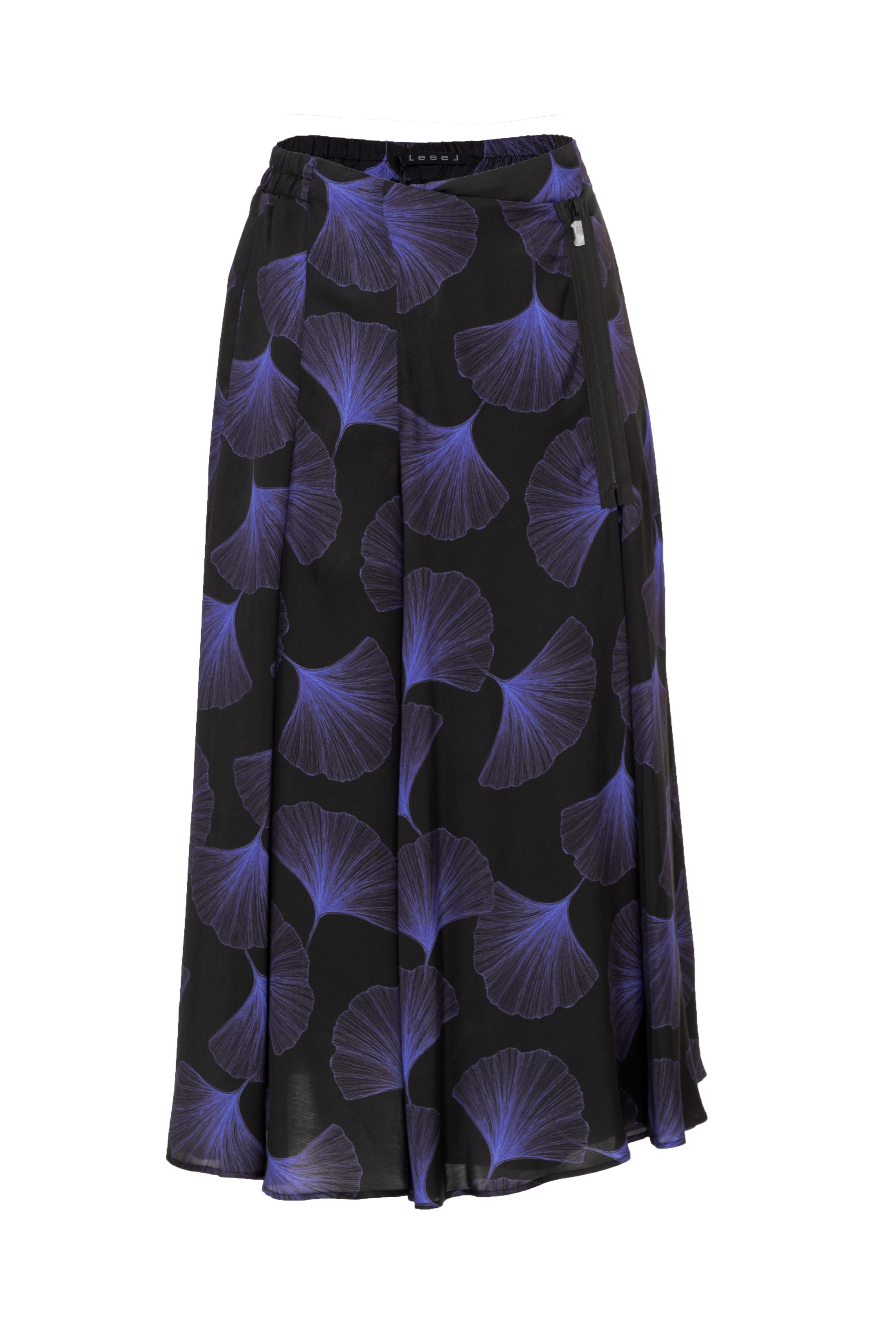 Юбка в складку, с молнией, Неон 00 Черный (noir) от Lesel (Лесель)! Заказывайте по ✆ 8 (800) 777 02 37