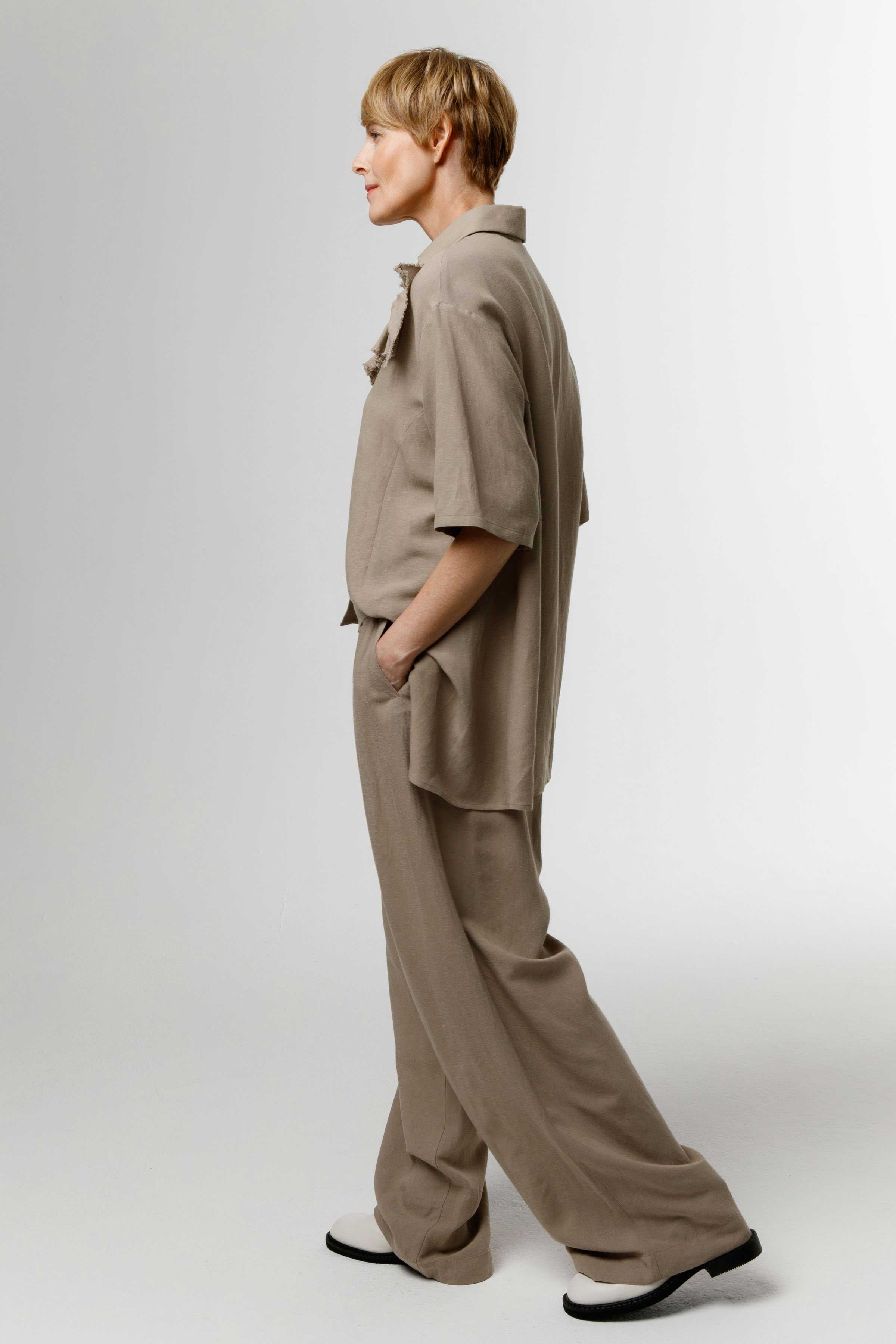 Брюки широкие, мягкий лён  от Lesel (Лесель)! Заказывайте по ✆ 8 (800) 777 02 37