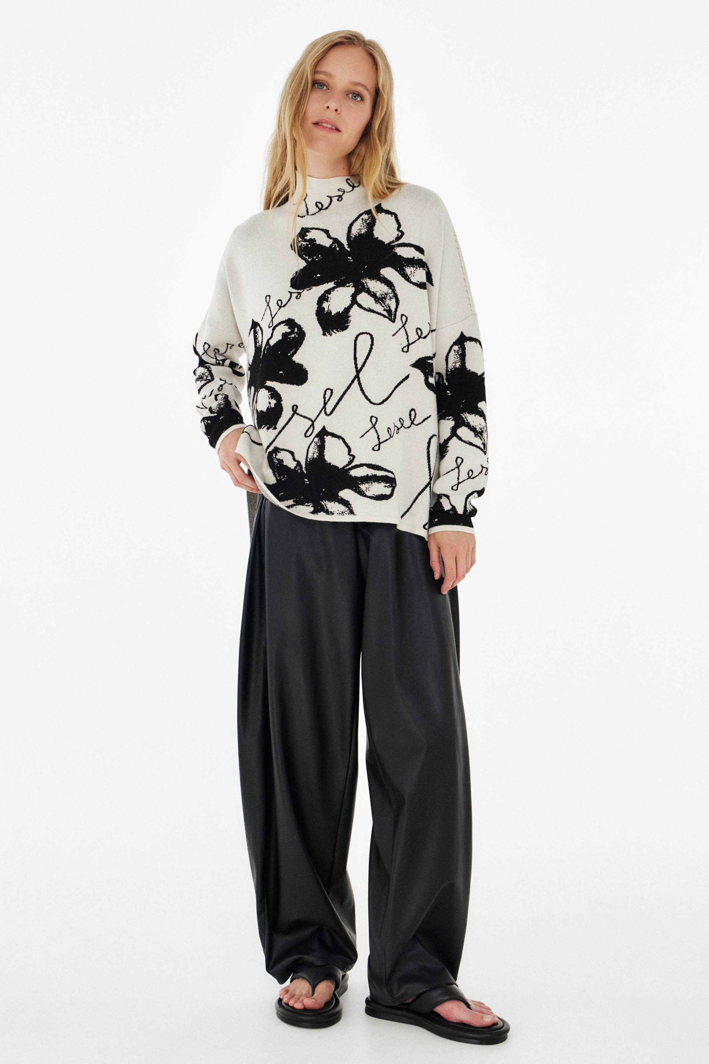 Брюки экокожа, широкие бананы  от Lesel (Лесель)! Заказывайте по ✆ 8 (800) 777 02 37