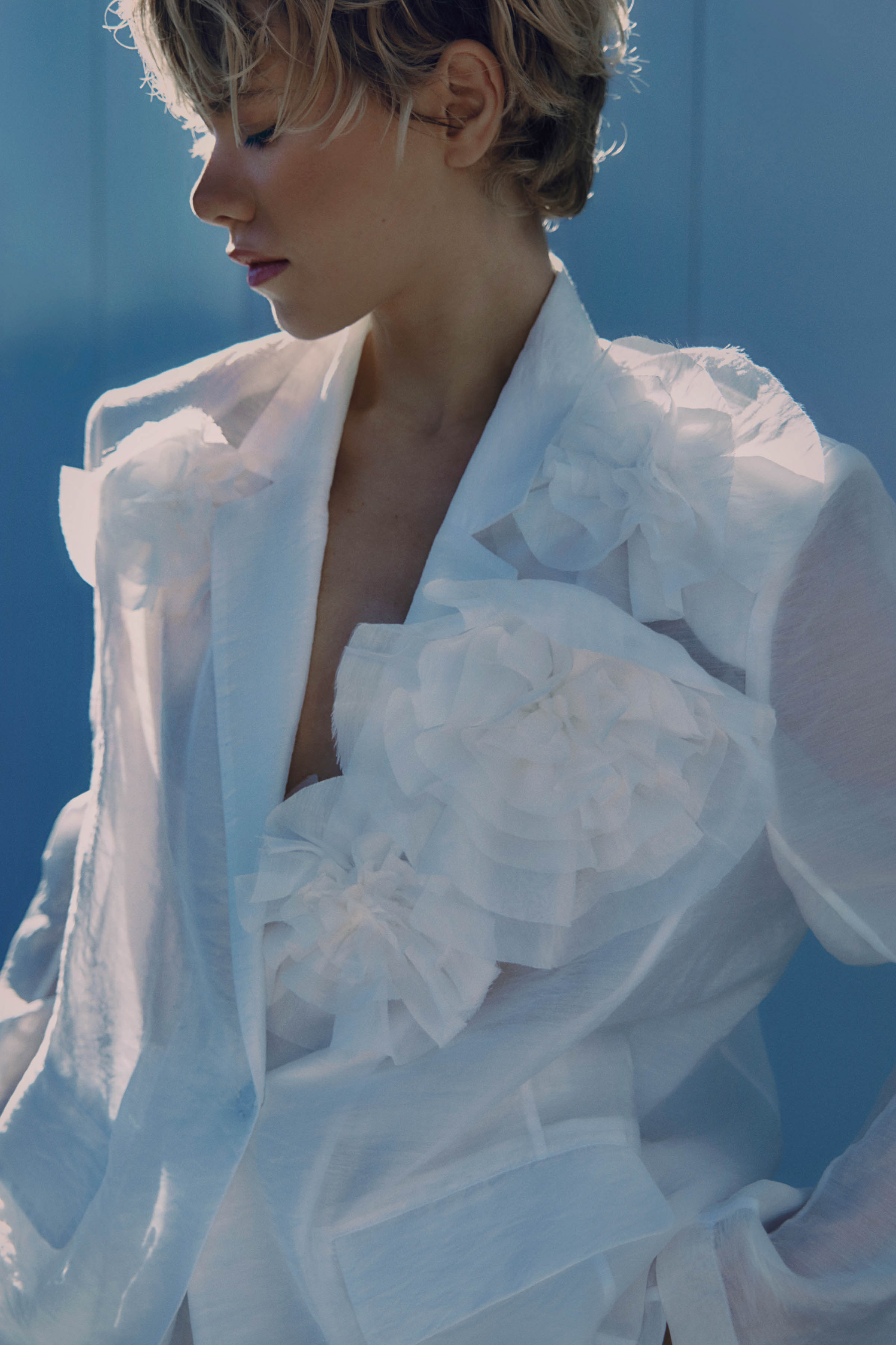 Жакет прямой прозрачный с декором 03 Кварц (quartz), 00 Черный (noir), 62 Хризолит (chrysolithe) от Lesel (Лесель)! Заказывайте по ✆ 8 (800) 777 02 37