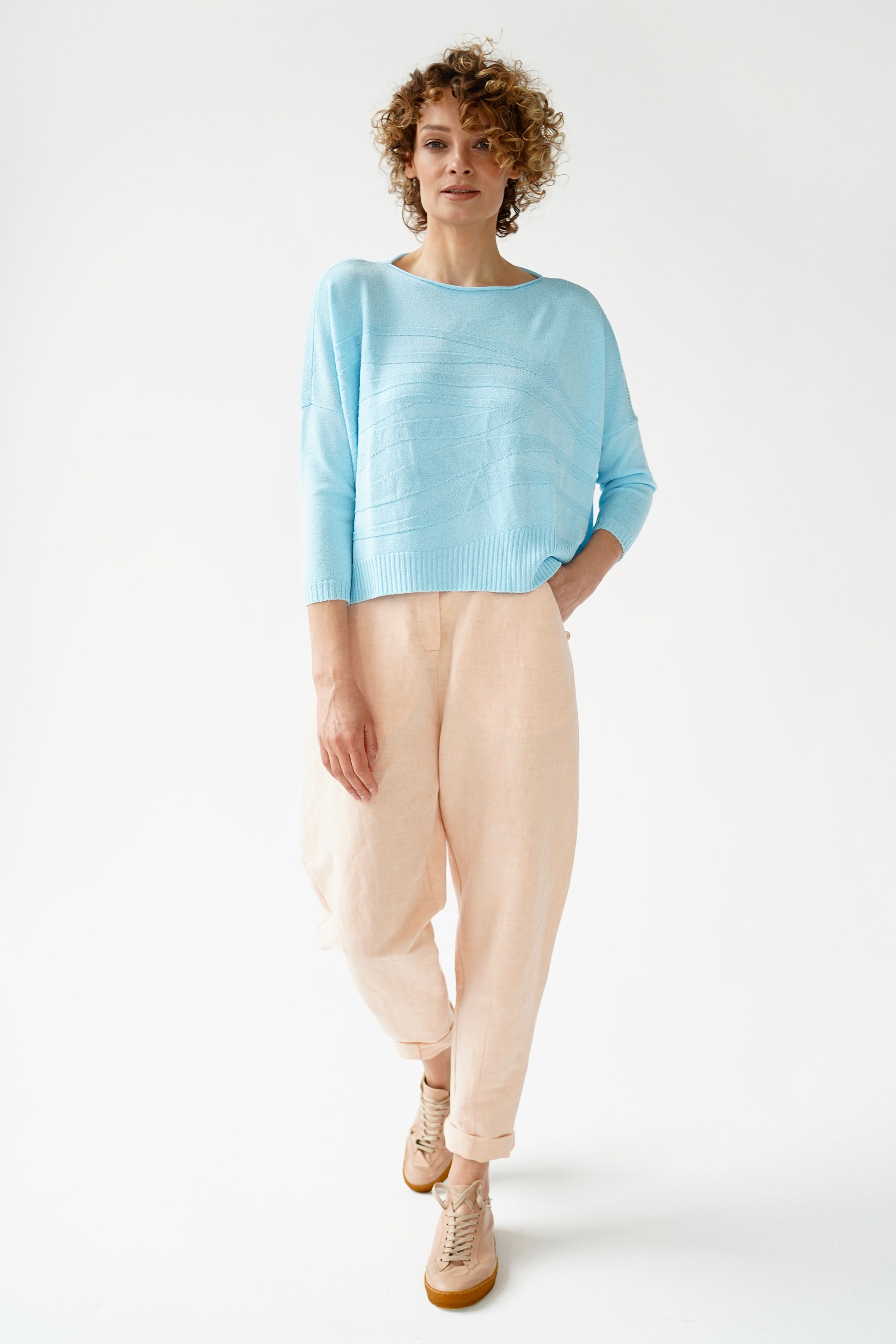 Брюки Малый Ромб, Карамель  от Lesel (Лесель)! Заказывайте по ✆ 8 (800) 777 02 37