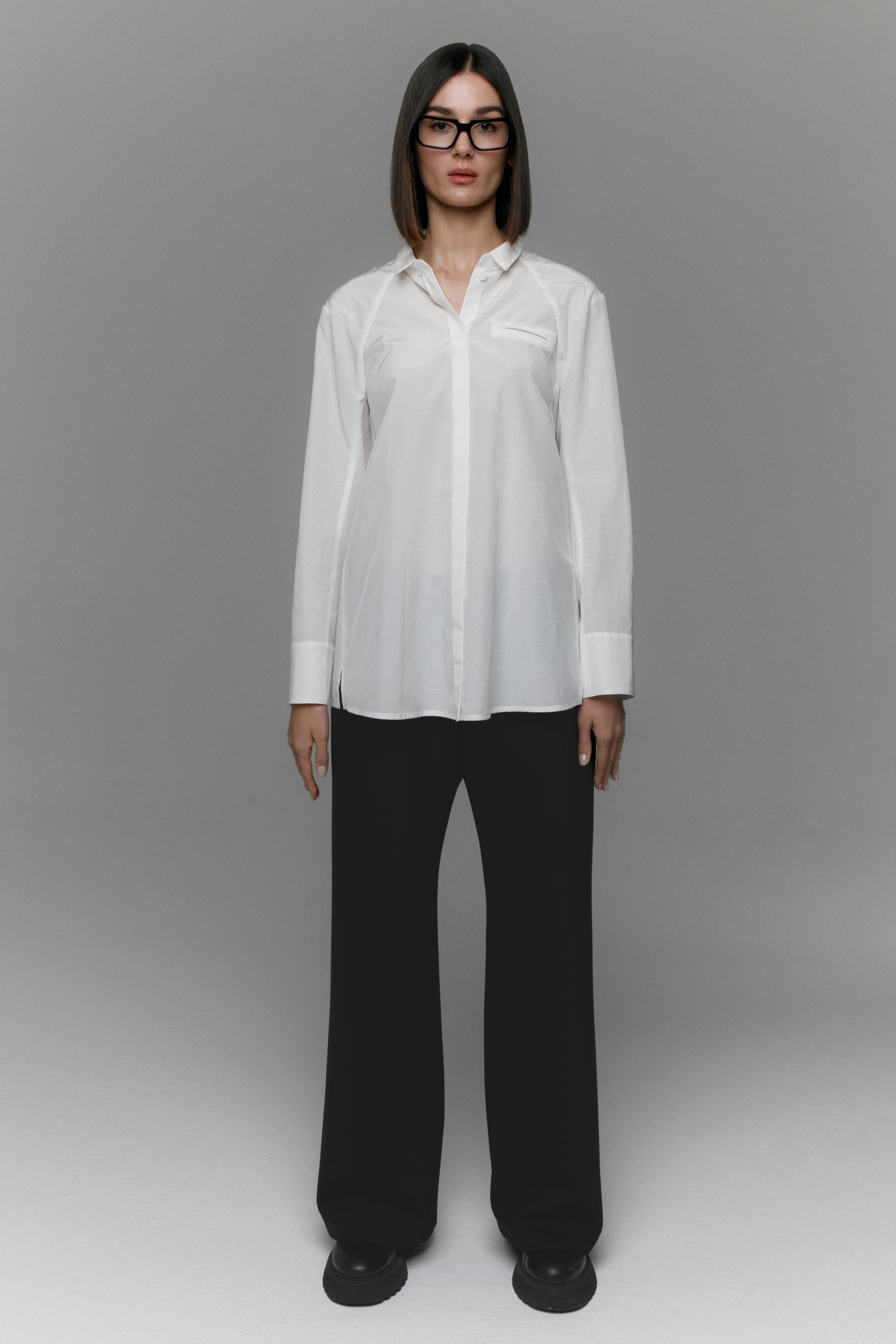 Блуза белая сорочка 03 Кварц (quartz) от Lesel (Лесель)! Заказывайте по ✆ 8 (800) 777 02 37