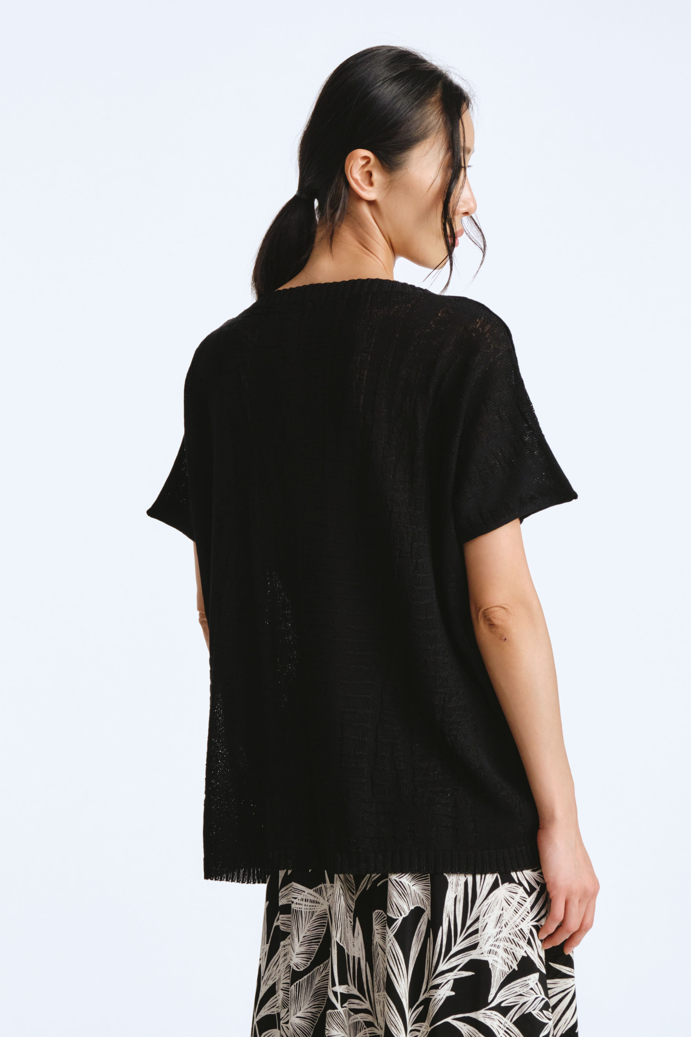 Джемпер с коротким рукавом Гофре  от Lesel (Лесель)! Заказывайте по ✆ 8 (800) 777 02 37