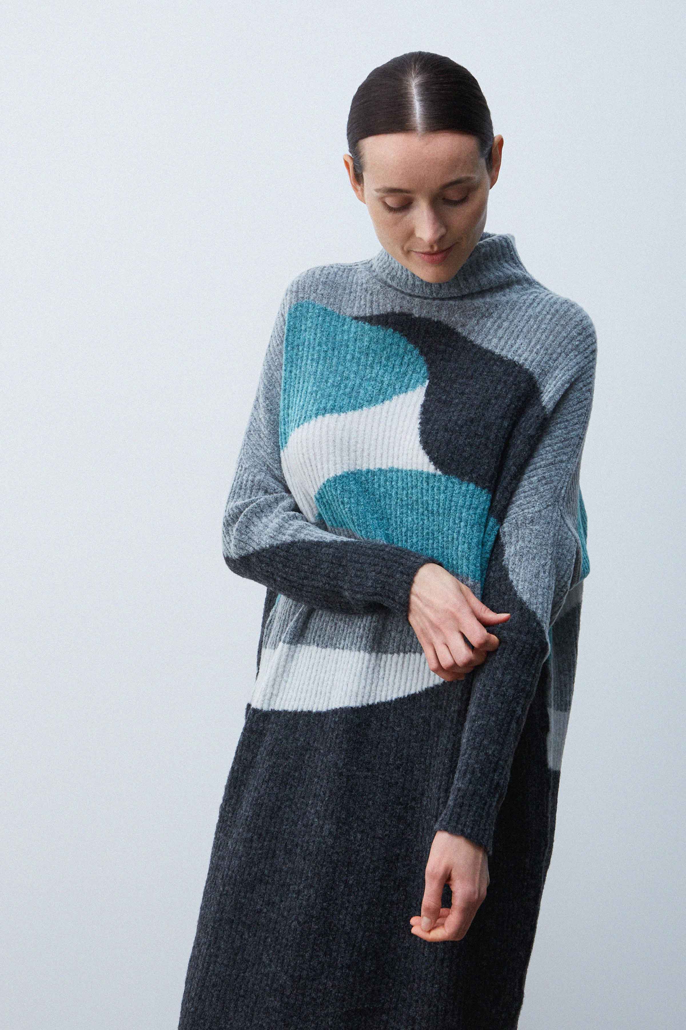 Платье "Циклон" 15 Серый меланж (melange gris) от Lesel (Лесель)! Заказывайте по ✆ 8 (800) 777 02 37