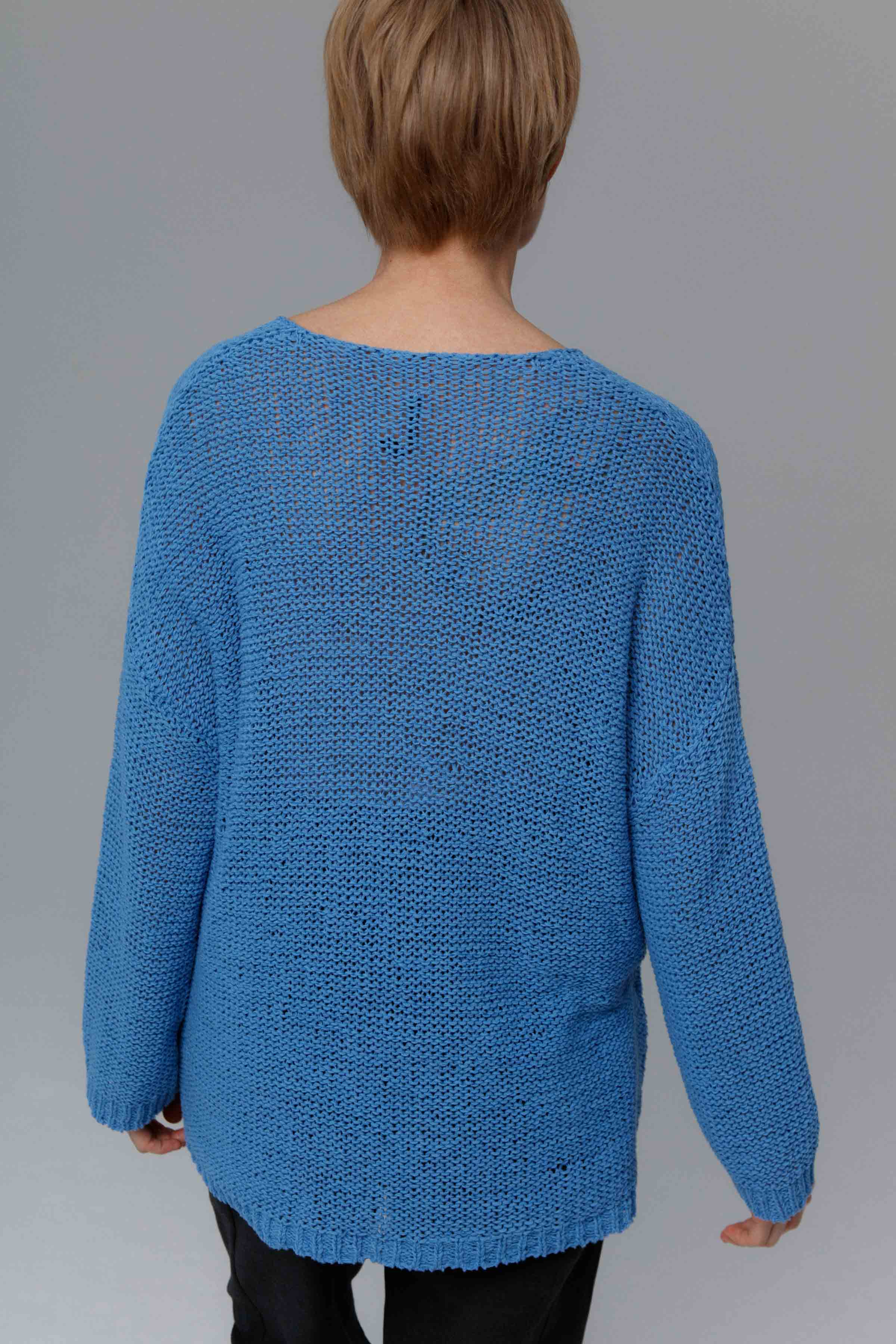 Джемпер Рельеф 34 Голубой лед (glace bleue) от Lesel (Лесель)! Заказывайте по ✆ 8 (800) 777 02 37