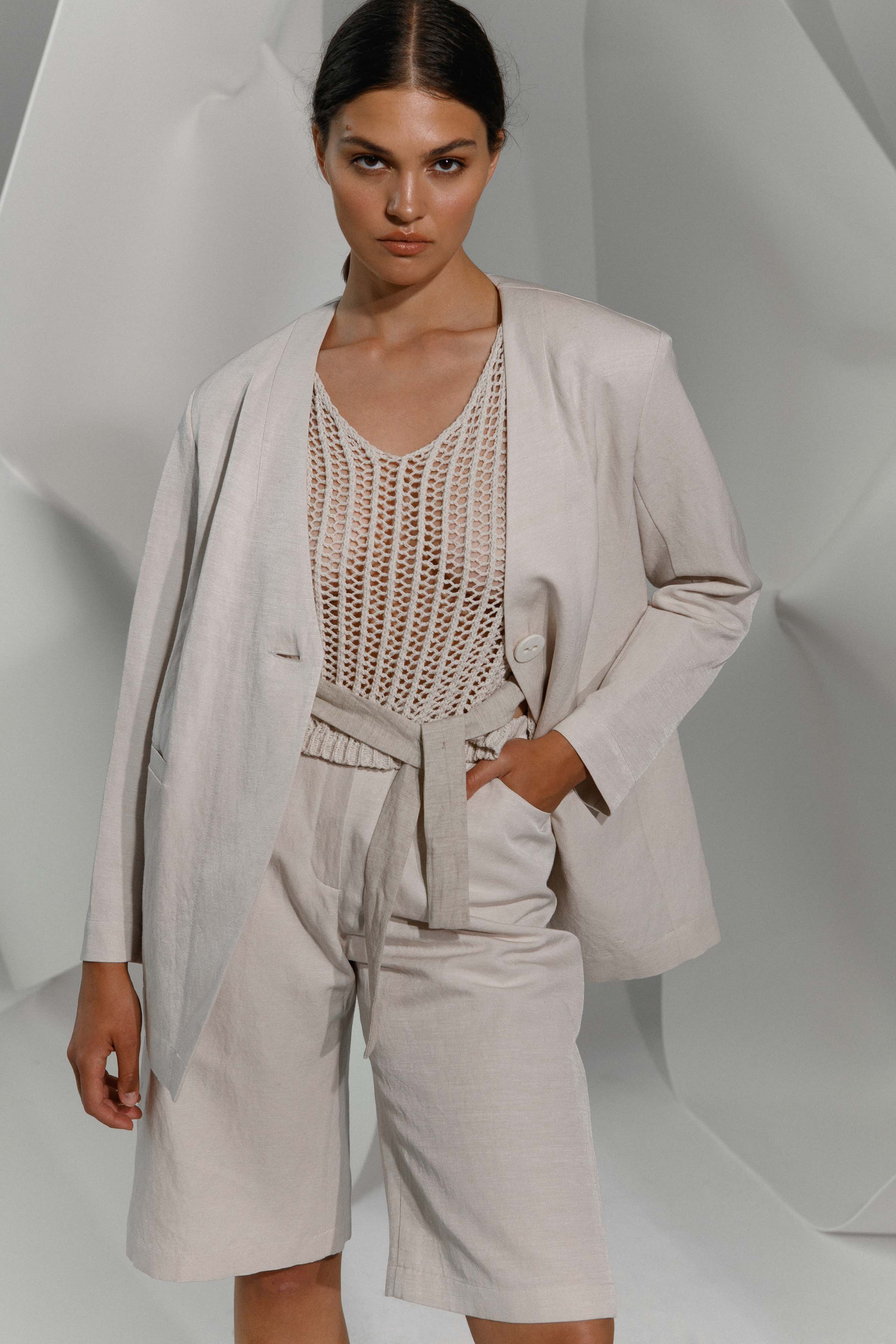 Жакет без лацканов 06 Суфле (souffle) от Lesel (Лесель)! Заказывайте по ✆ 8 (800) 777 02 37