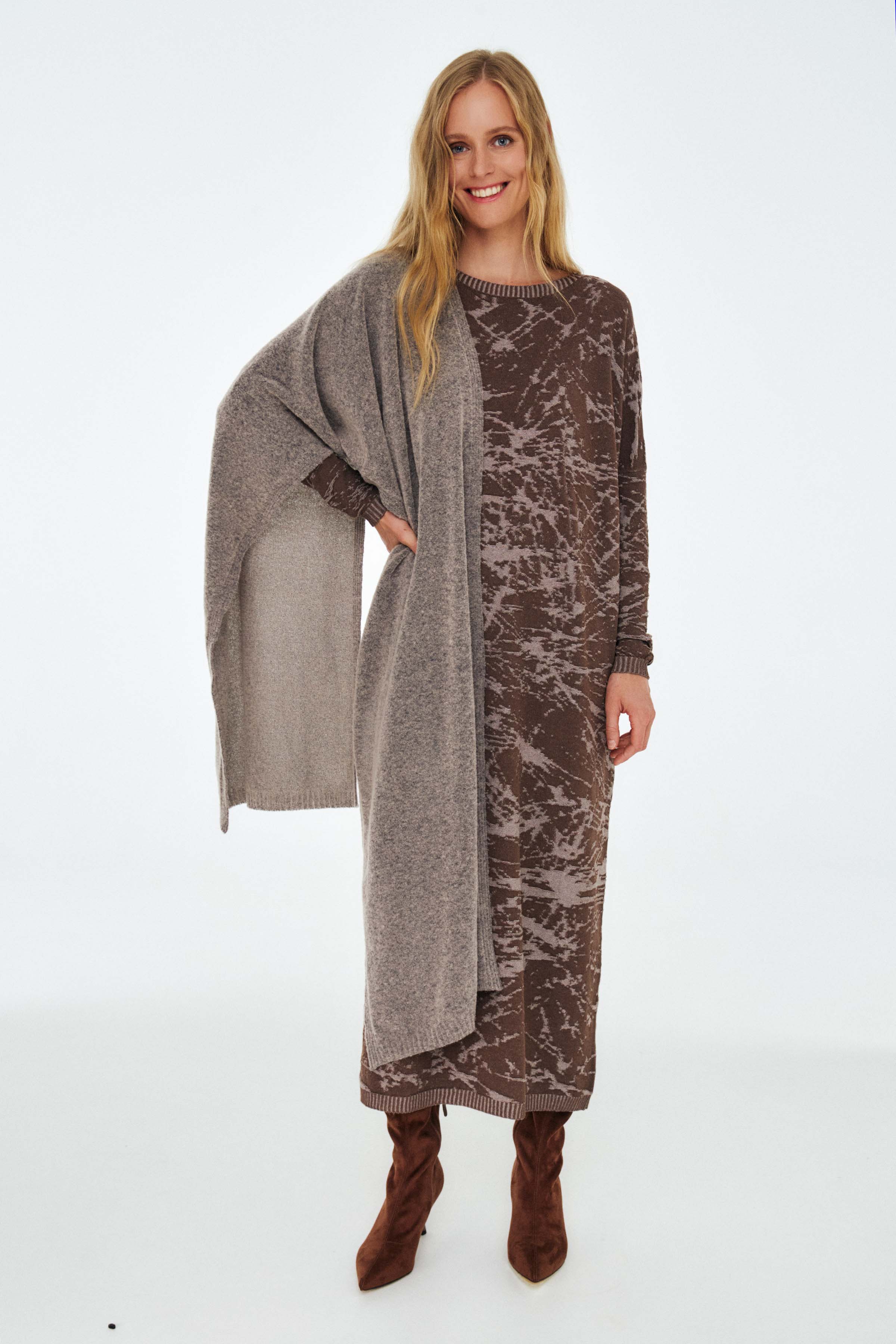 Шарф Однотон 09 Беж-меланж (melange beige) от Lesel (Лесель)! Заказывайте по ✆ 8 (800) 777 02 37