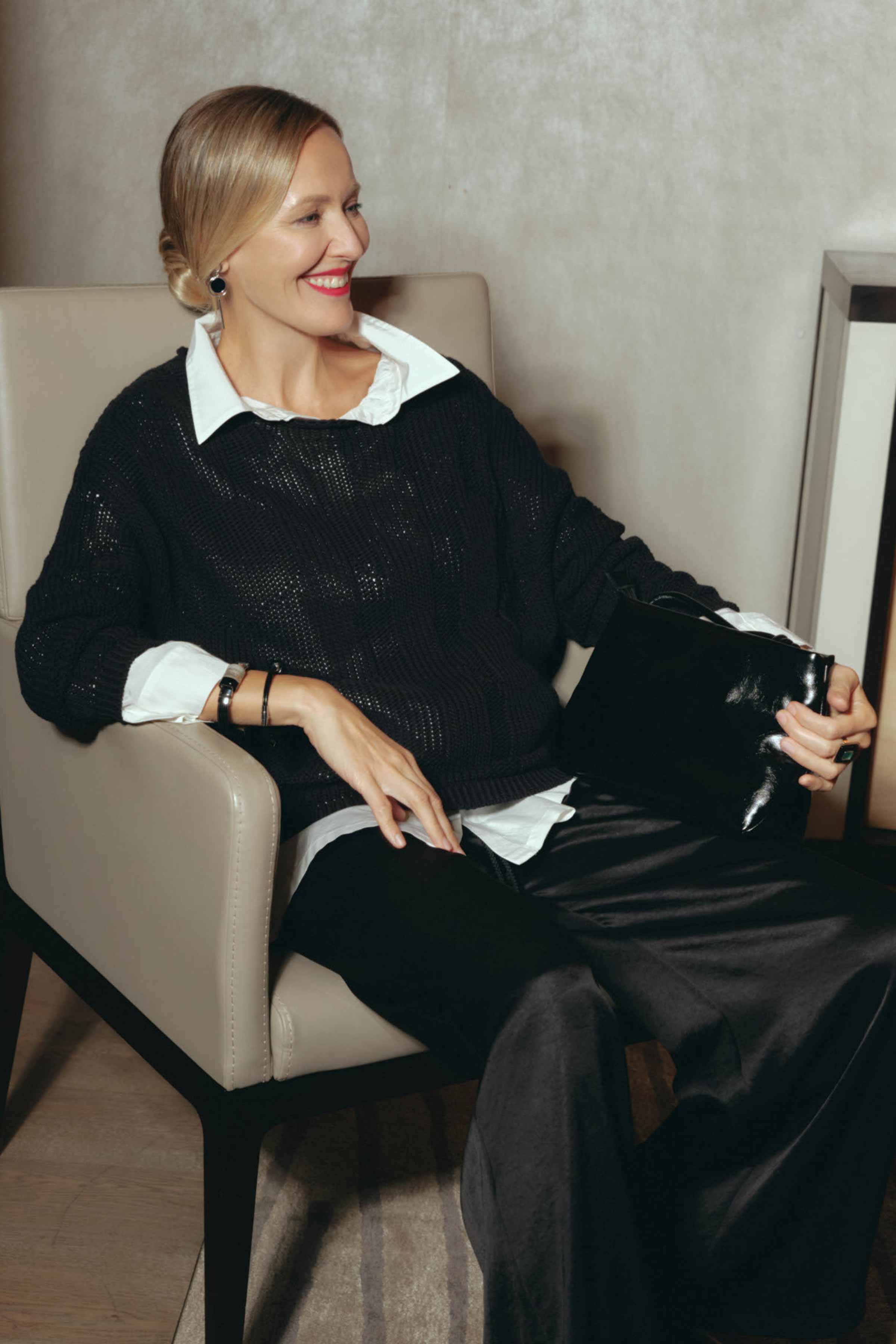 Джемпер Преломление цельновяз  от Lesel (Лесель)! Заказывайте по ✆ 8 (800) 777 02 37