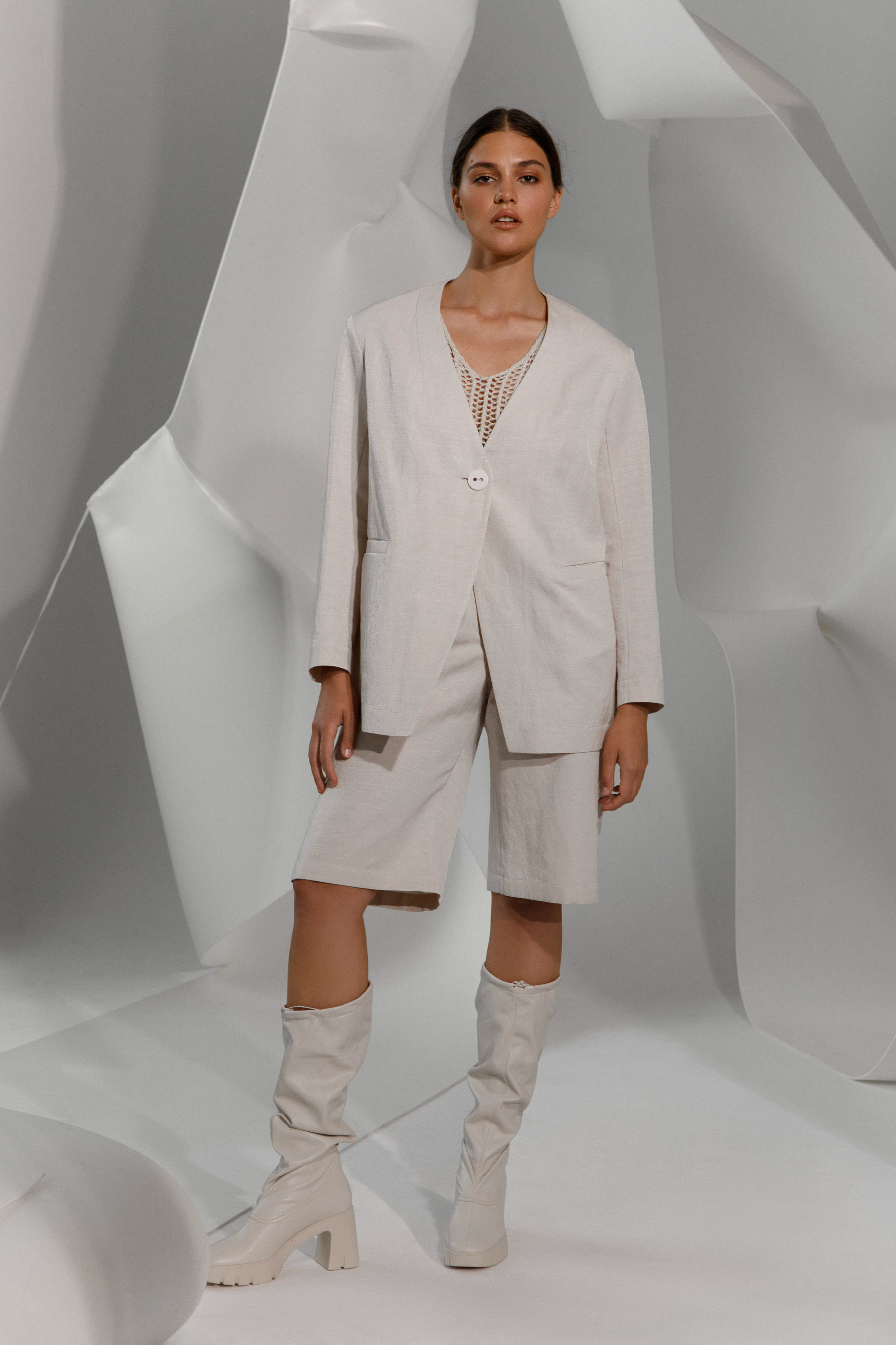 Жакет без лацканов 06 Суфле (souffle) от Lesel (Лесель)! Заказывайте по ✆ 8 (800) 777 02 37