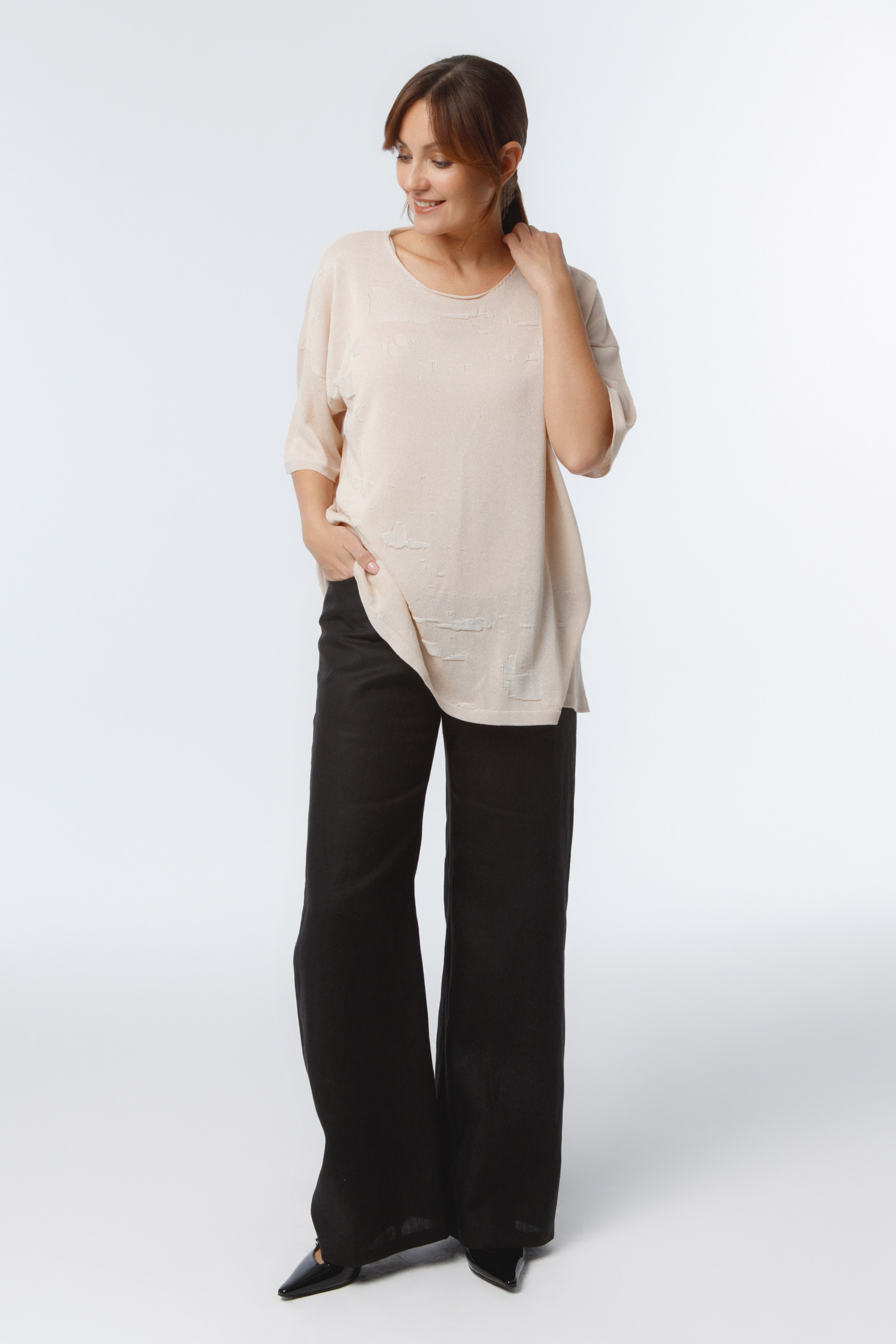 Брюки Трубы, лён  от Lesel (Лесель)! Заказывайте по ✆ 8 (800) 777 02 37