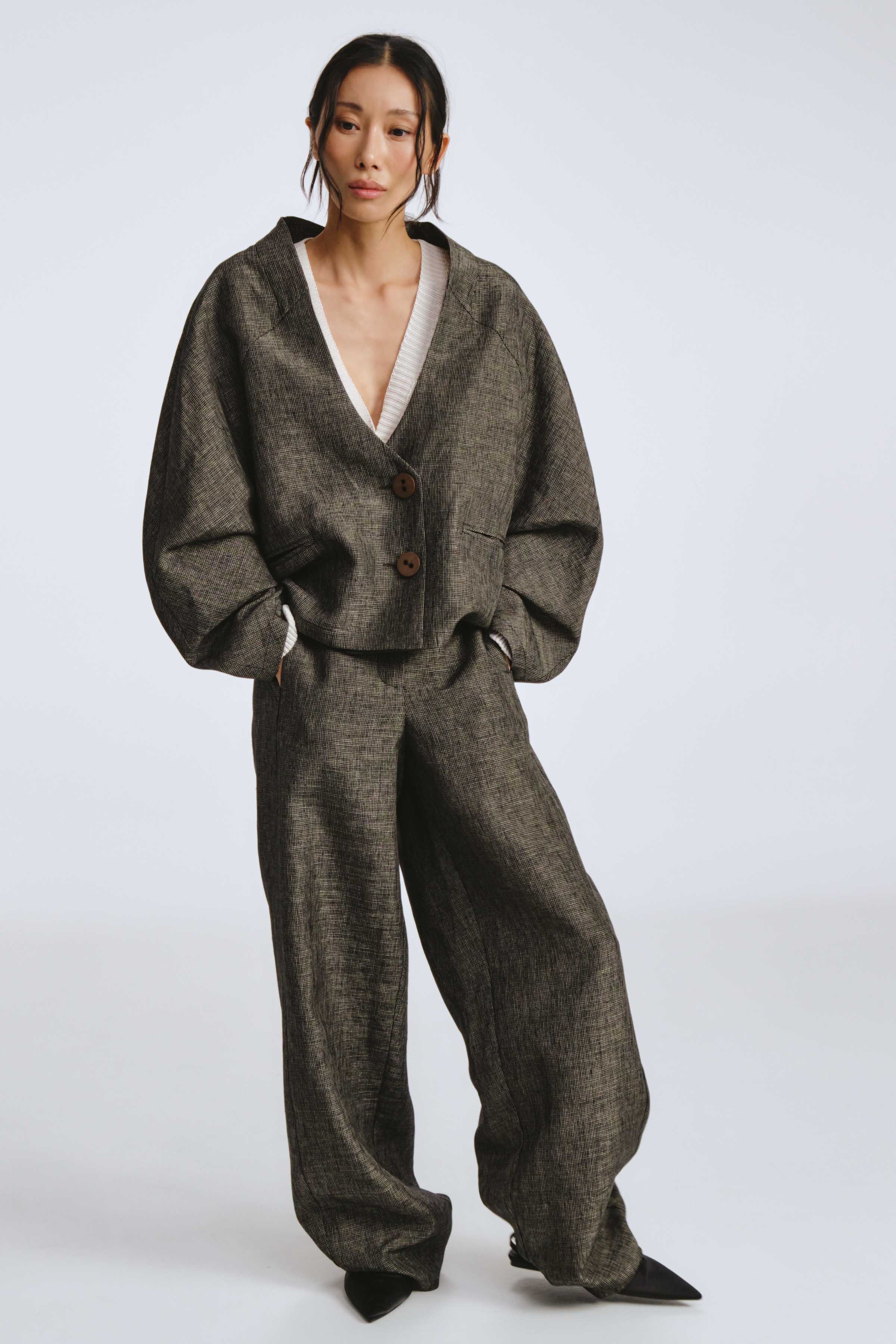 Жакет свободный, реглан, виши 79 Гербарий (herbal) от Lesel (Лесель)! Заказывайте по ✆ 8 (800) 777 02 37