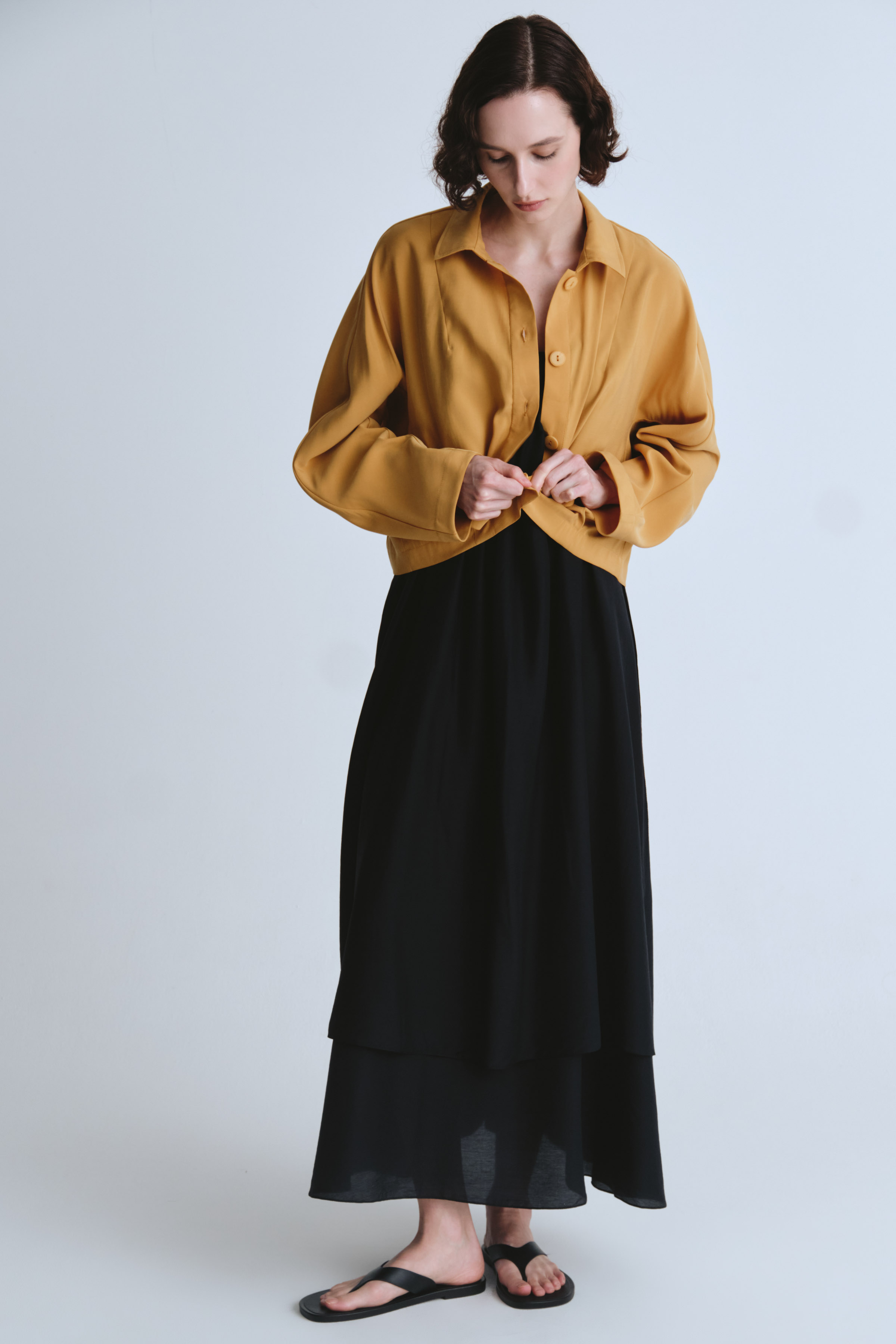 Жакет с фигурной ластовицей, тенсель