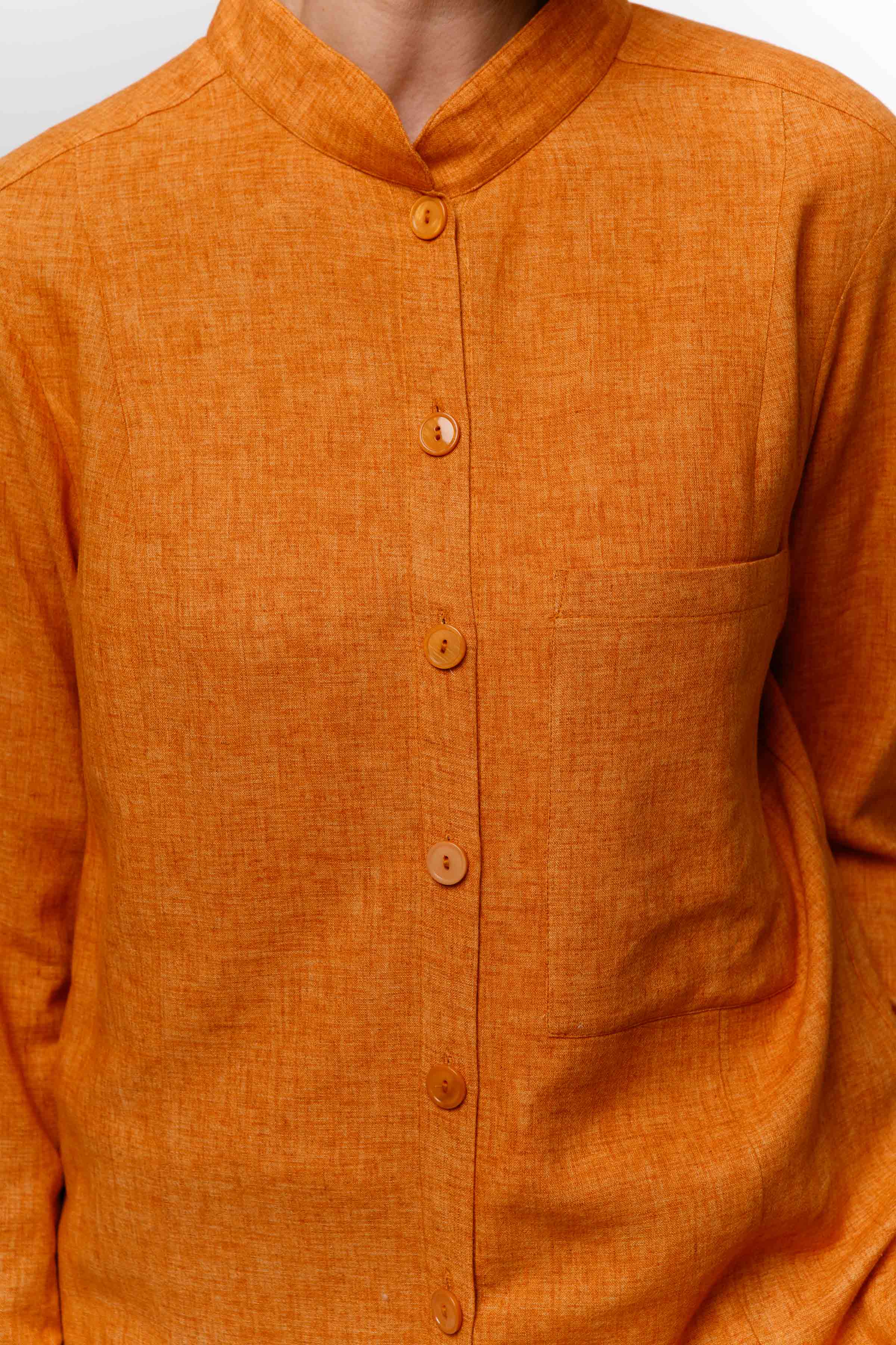 Блуза с кокеткой, вискоза/лён  от Lesel (Лесель)! Заказывайте по ✆ 8 (800) 777 02 37