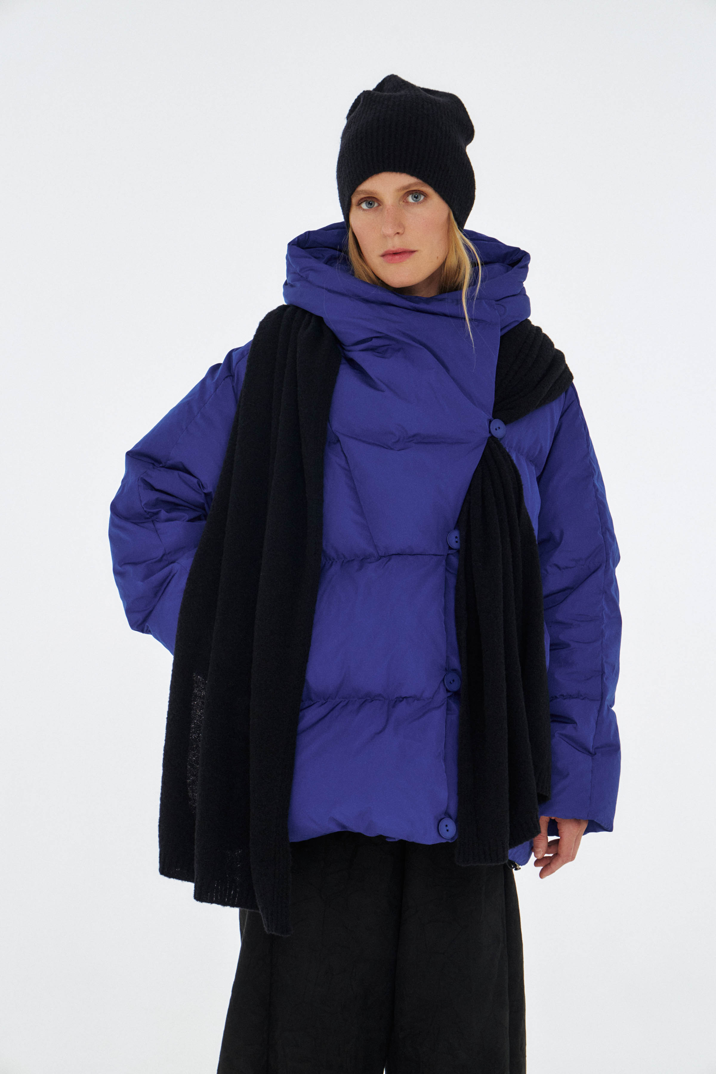 Шарф Однотон 00 Черный (noir) от Lesel (Лесель)! Заказывайте по ✆ 8 (800) 777 02 37