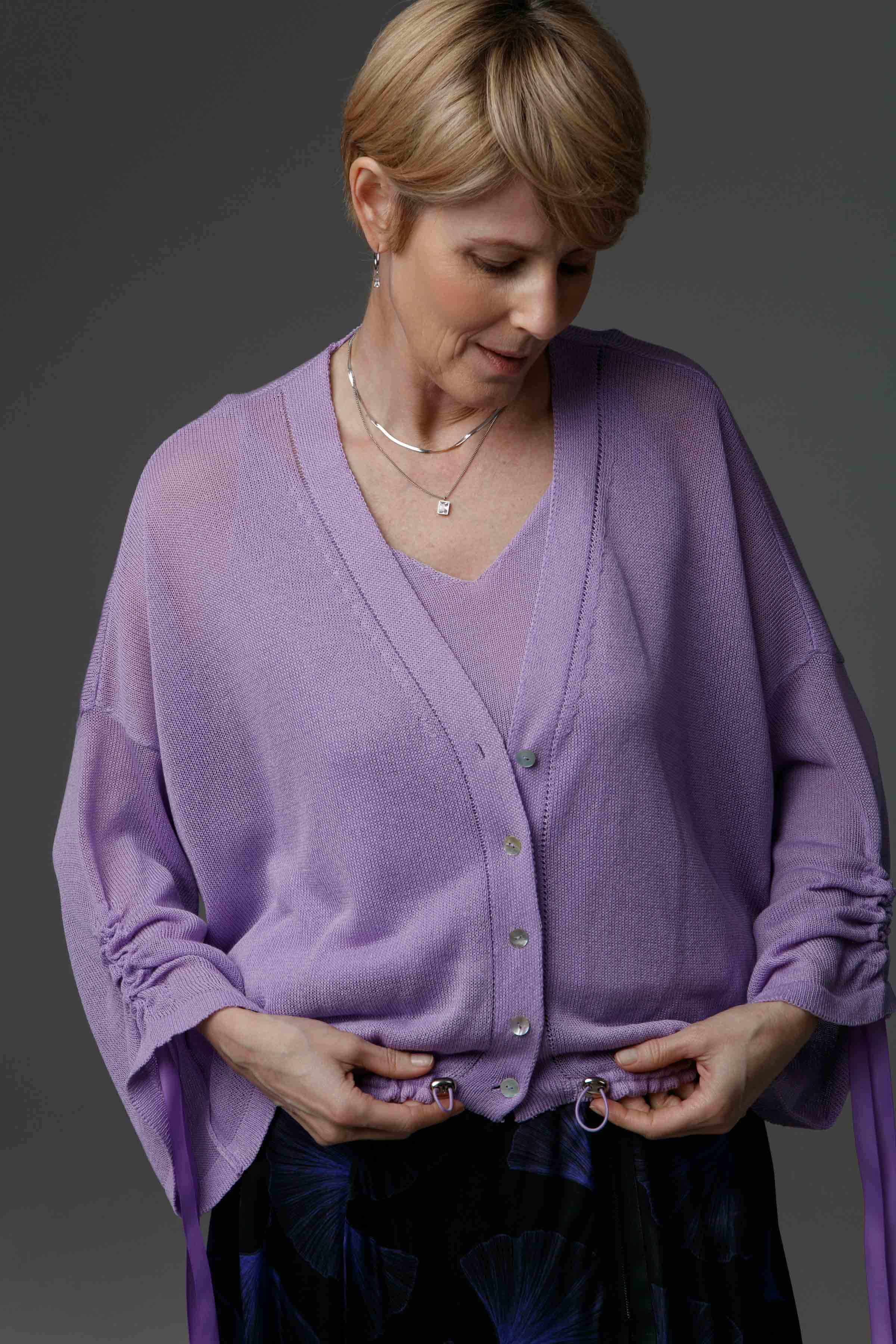 Кардиган Каскад 43 Лаванда (lavande) от Lesel (Лесель)! Заказывайте по ✆ 8 (800) 777 02 37