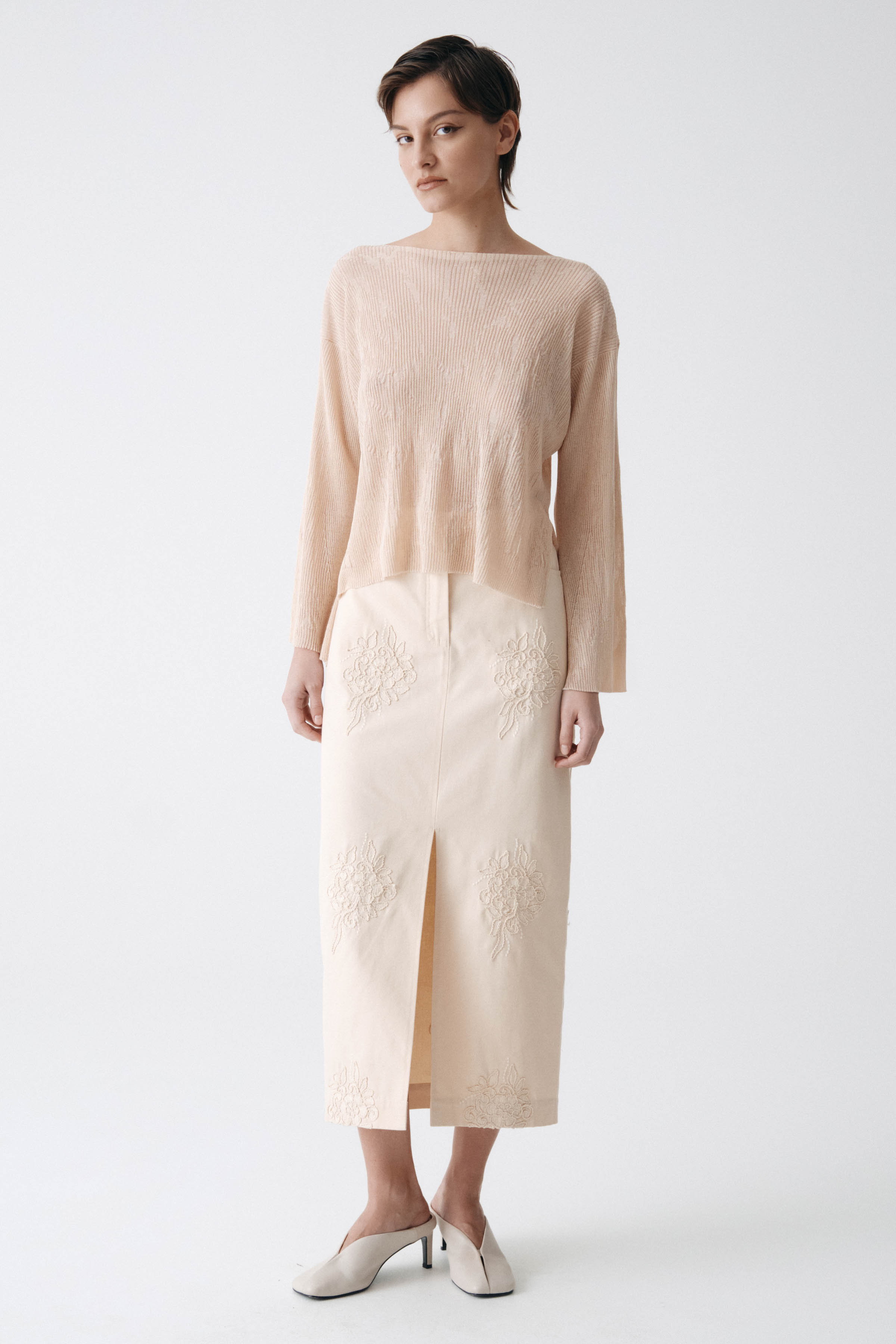 Джемпер с длинным рукавом Прозрачный  от Lesel (Лесель)! Заказывайте по ✆ 8 (800) 777 02 37