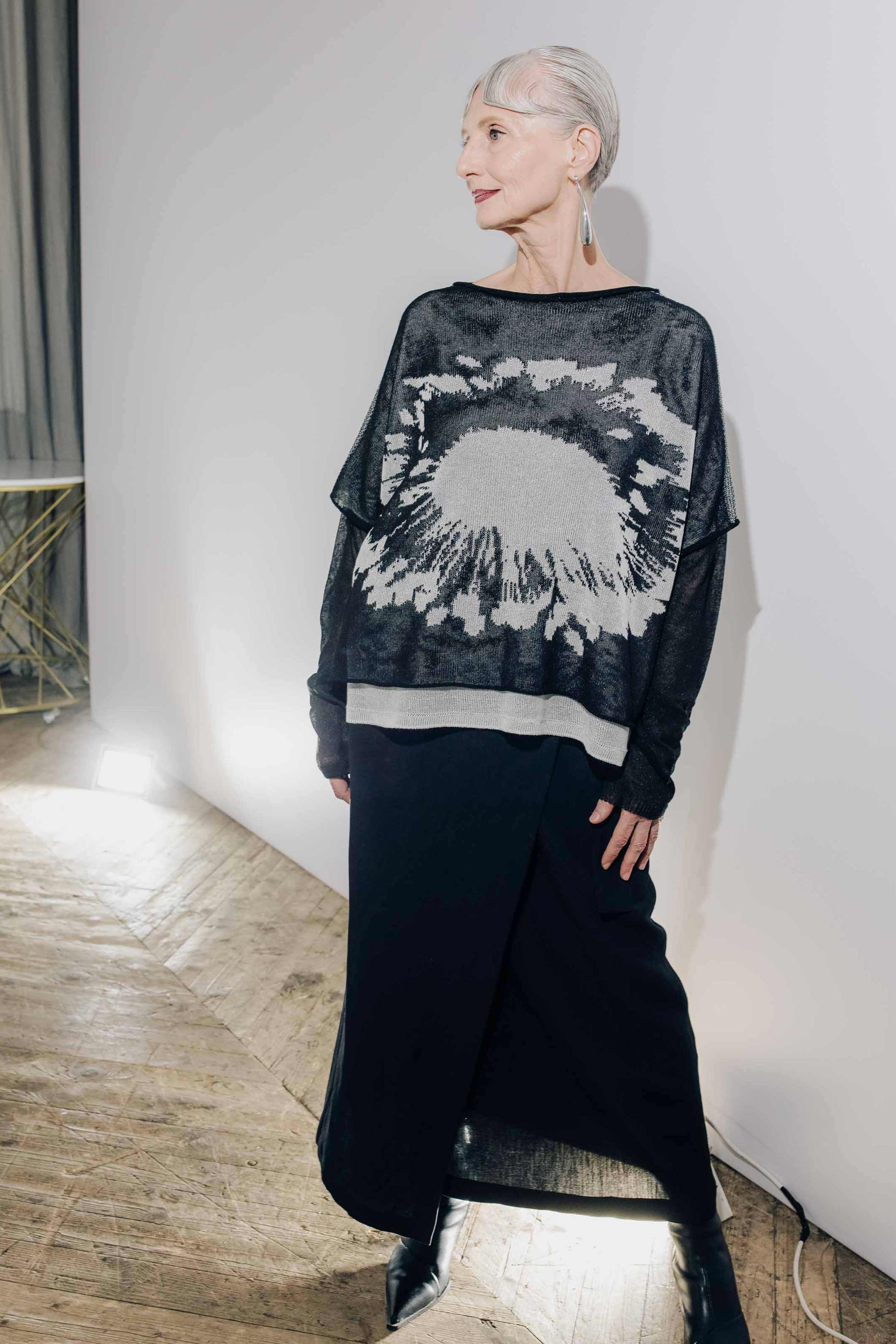 Юбка прямая с запахом 00 Черный (noir) от Lesel (Лесель)! Заказывайте по ✆ 8 (800) 777 02 37