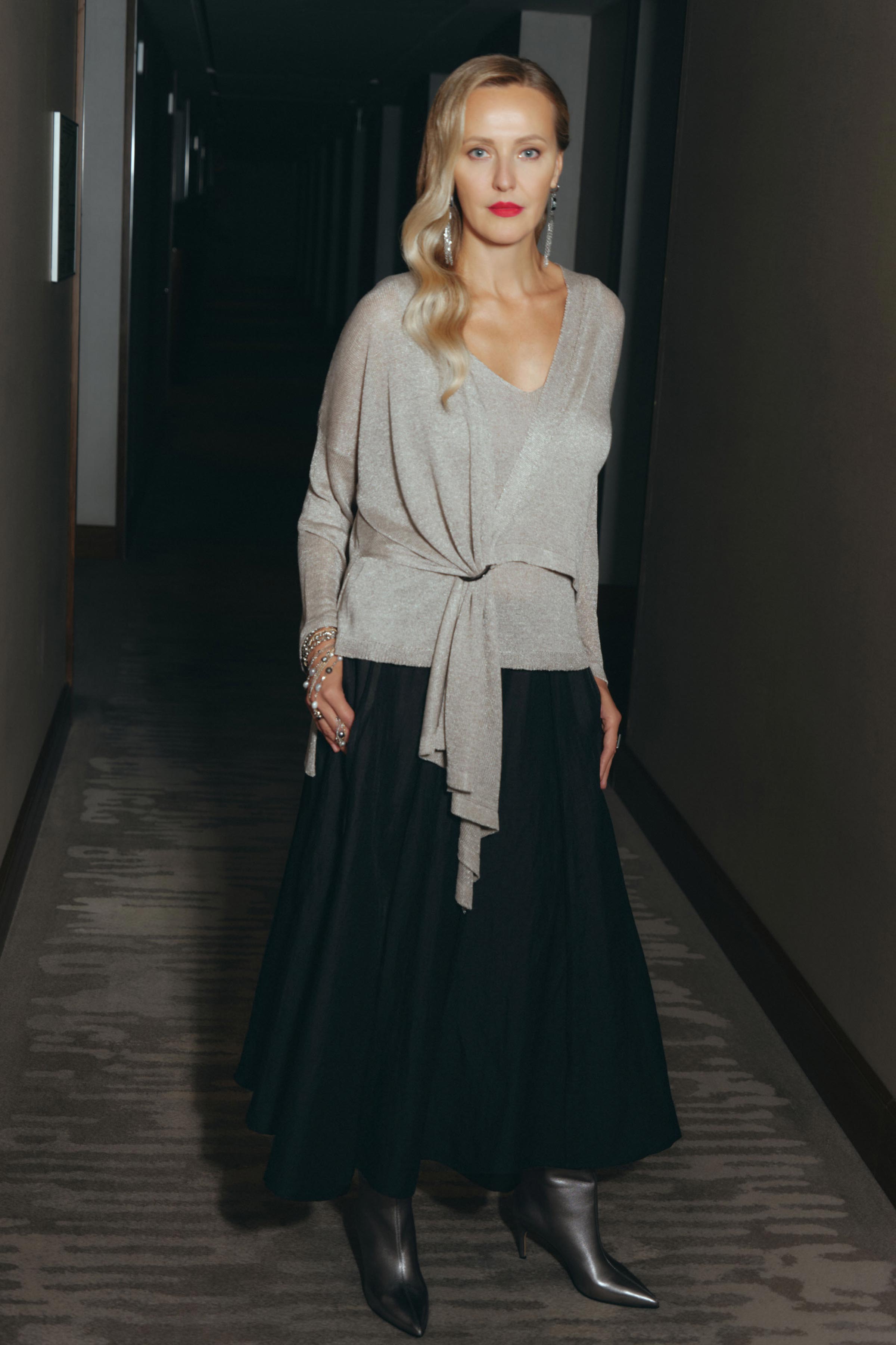 Юбка Лён гранж 00 Черный (noir) от Lesel (Лесель)! Заказывайте по ✆ 8 (800) 777 02 37