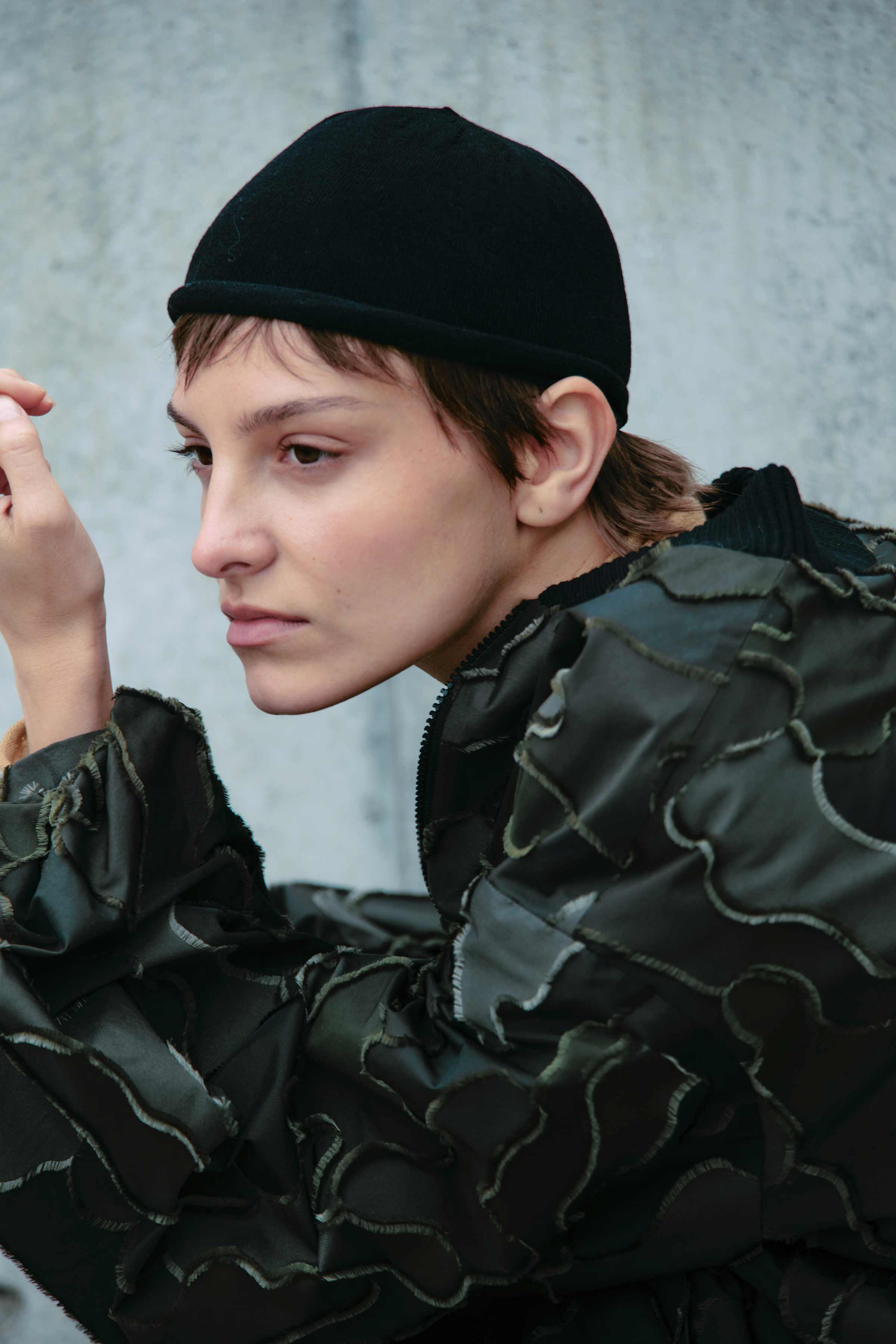 Шапка тонкая бандана 00 Черный (noir) от Lesel (Лесель)! Заказывайте по ✆ 8 (800) 777 02 37