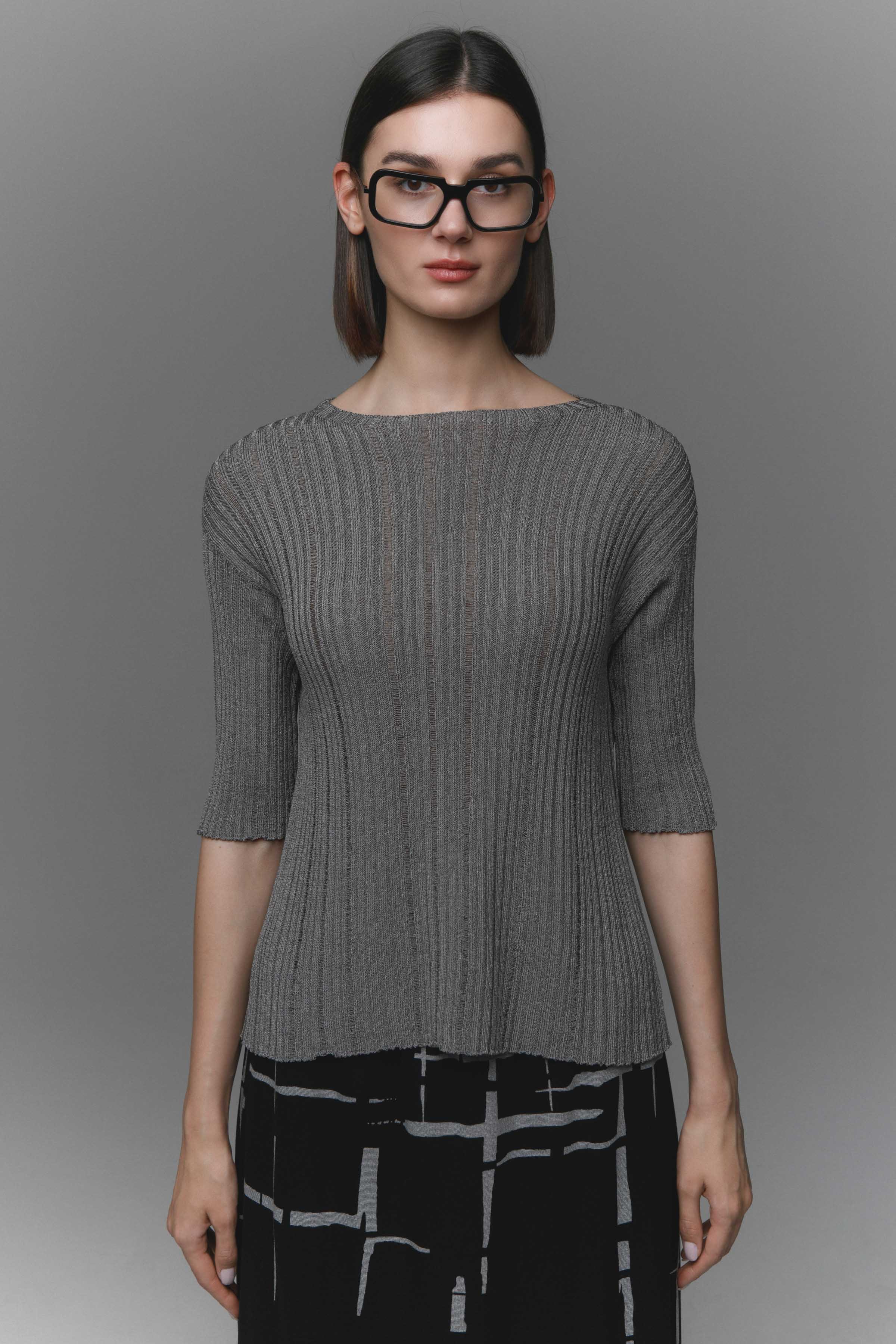 Джемпер с коротким рукавом  от Lesel (Лесель)! Заказывайте по ✆ 8 (800) 777 02 37