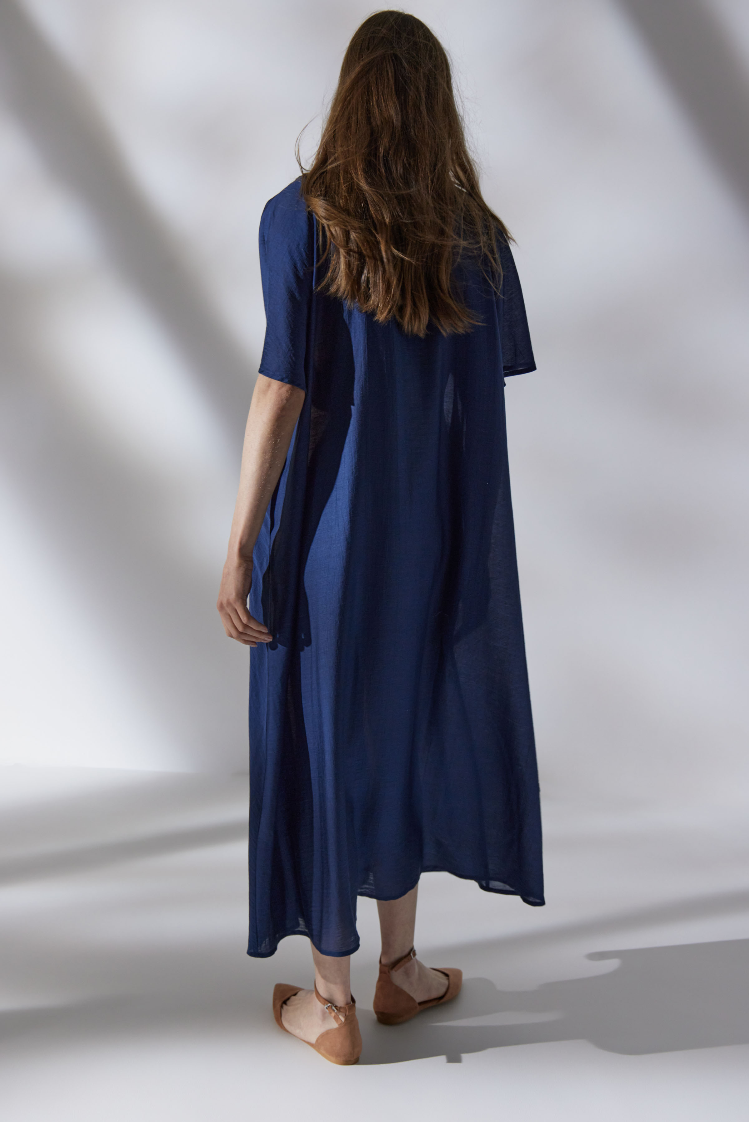 Платье Реглан, вафли, шёлк 38 Джинсовый (denim) от Lesel (Лесель)! Заказывайте по ✆ 8 (800) 777 02 37
