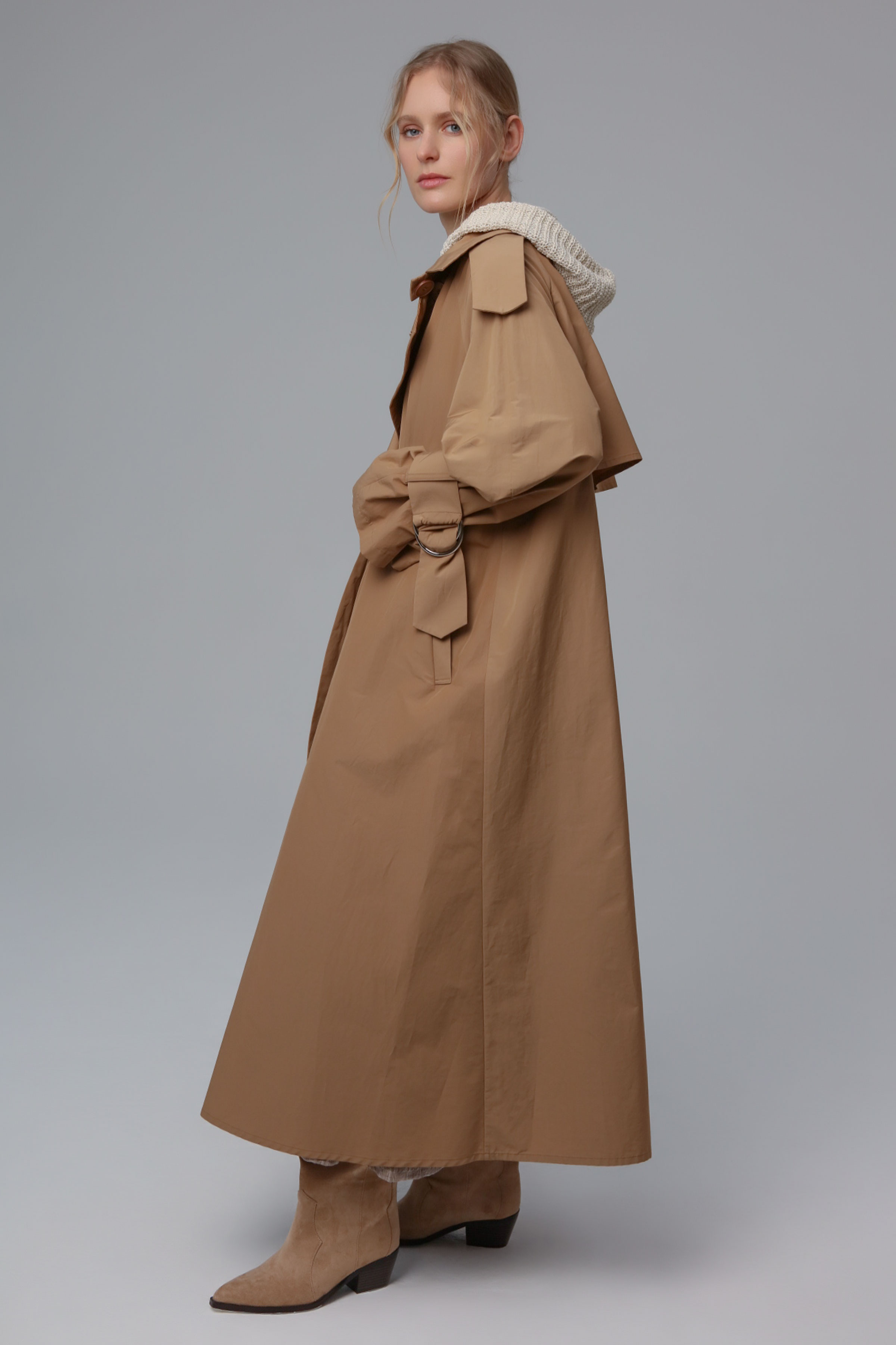 Плащ Широкий, реглан 09 Крем-брюле (creme-brjule) от Lesel (Лесель)! Заказывайте по ✆ 8 (800) 777 02 37