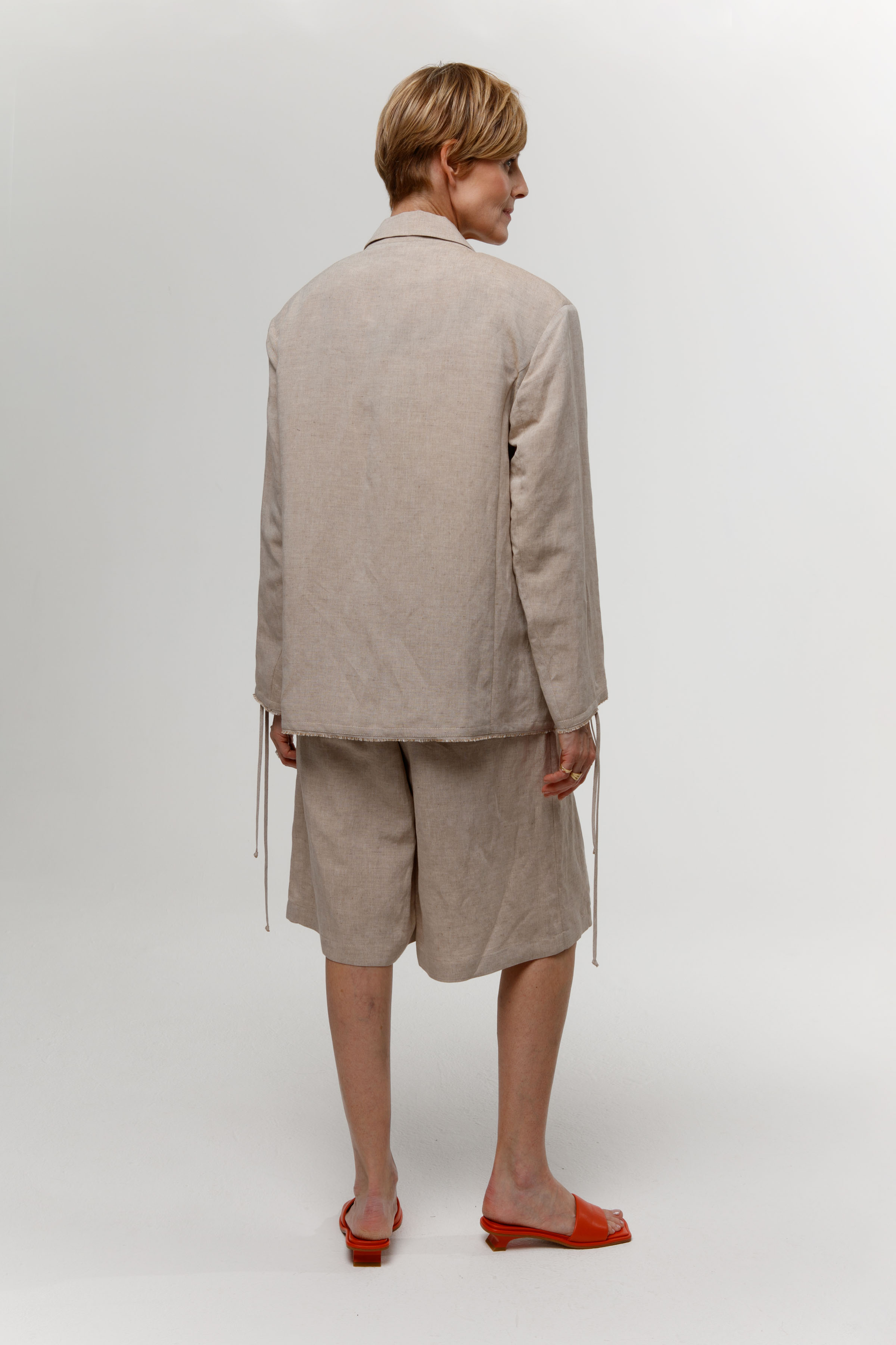 Брюки-юбка короткие, лён  от Lesel (Лесель)! Заказывайте по ✆ 8 (800) 777 02 37