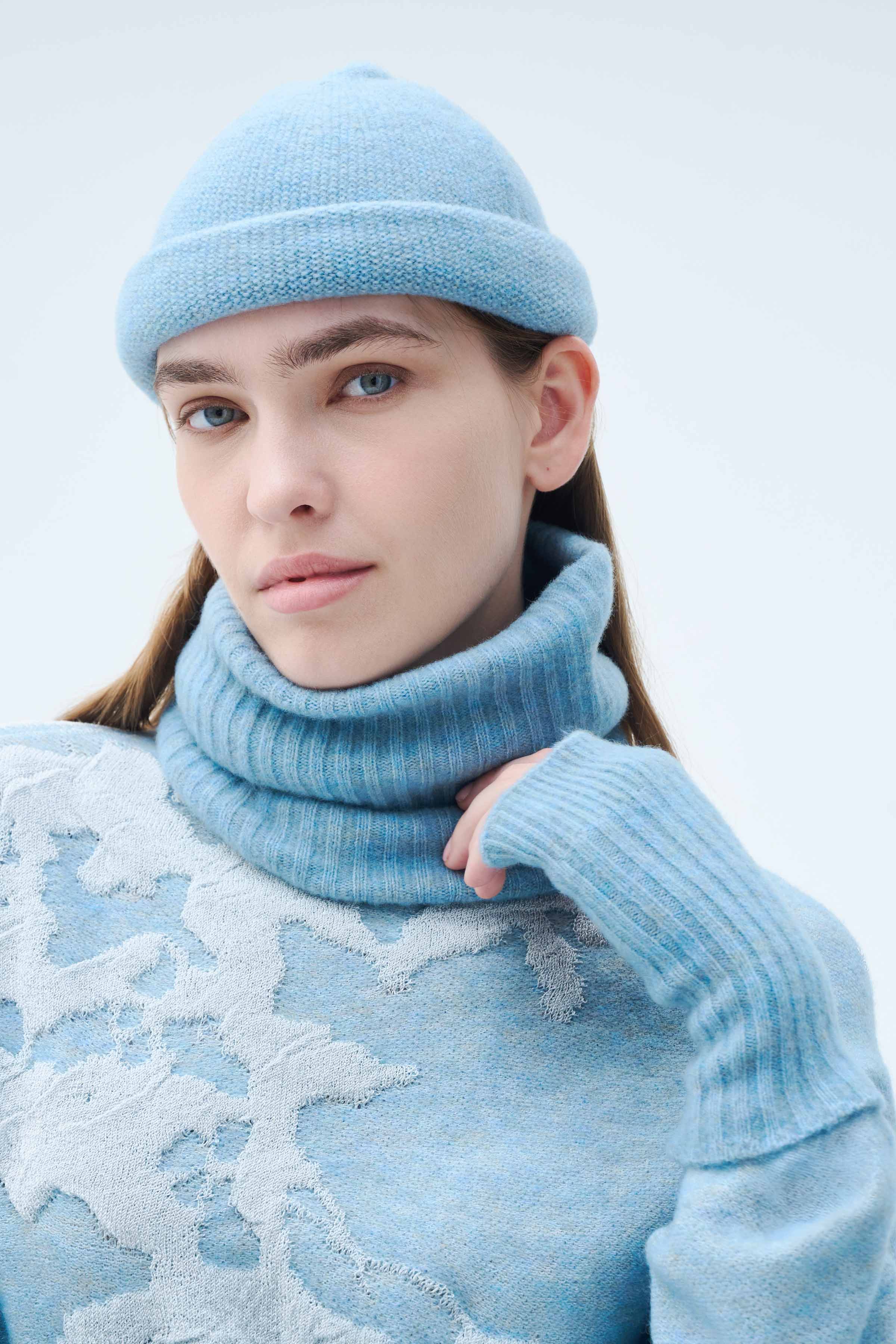 Снуд Резинка 34 Голубой лед (glace bleue) от Lesel (Лесель)! Заказывайте по ✆ 8 (800) 777 02 37