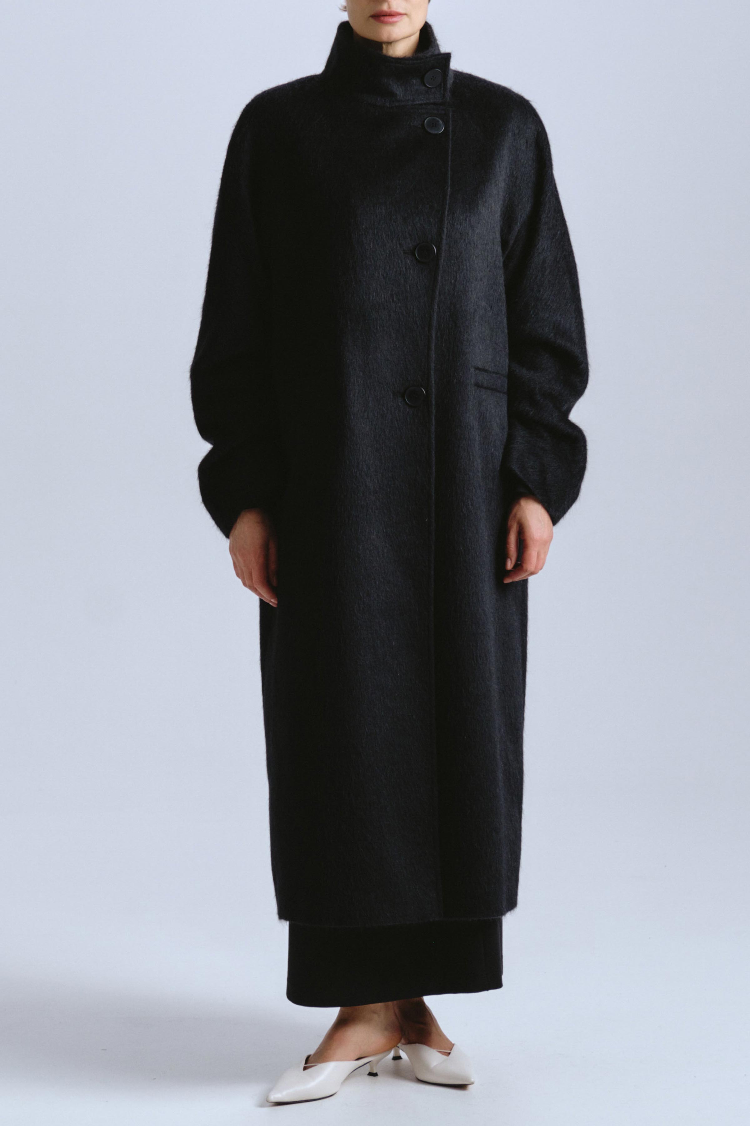 Пальто с ворсом, реглан  00 Черный (noir), 27 Бордо (burdeaux) от Lesel (Лесель)! Заказывайте по ✆ 8 (800) 777 02 37