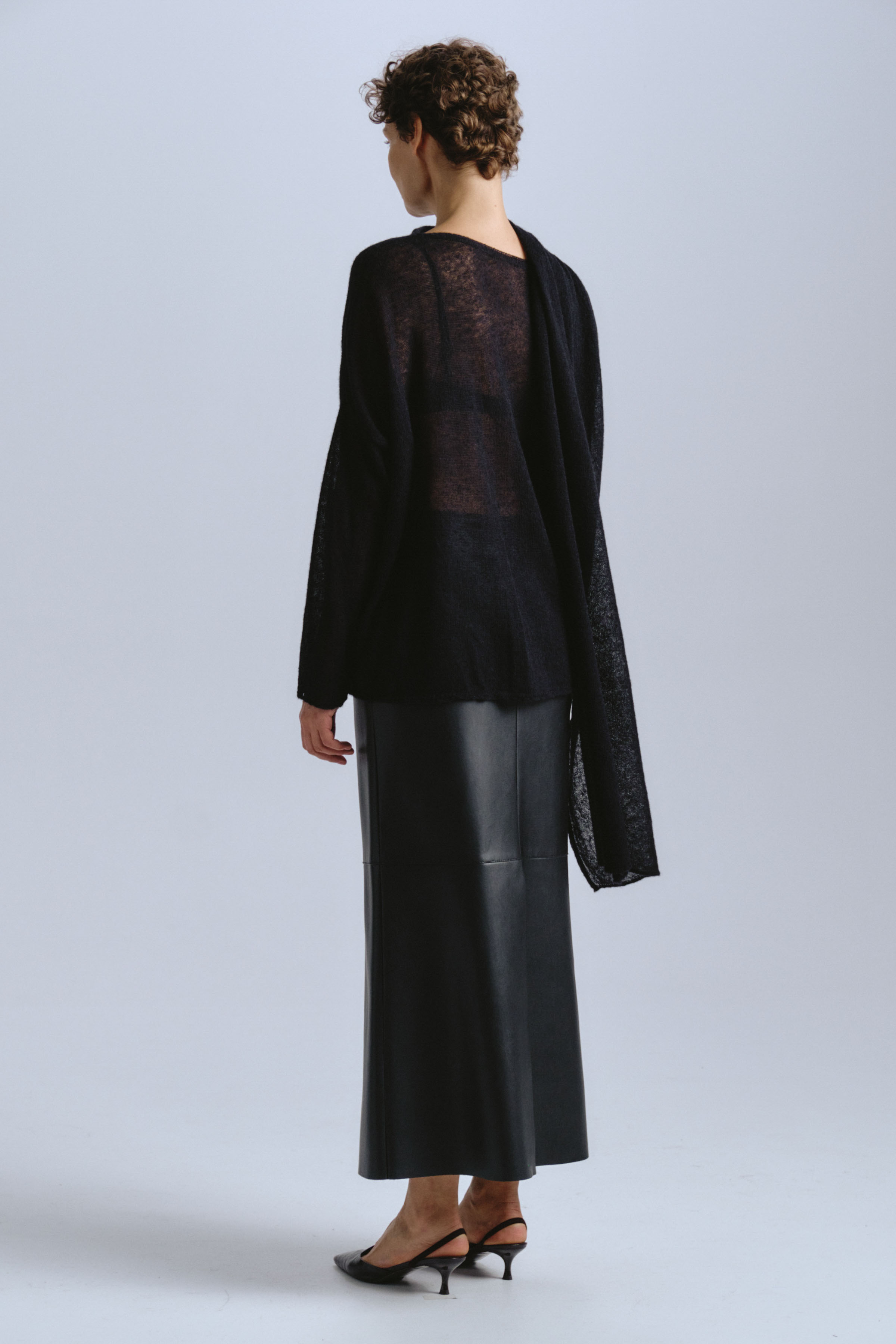 Юбка длинная узкая, кожа 00 Черный (noir), 27 Бордо (burdeaux) от Lesel (Лесель)! Заказывайте по ✆ 8 (800) 777 02 37