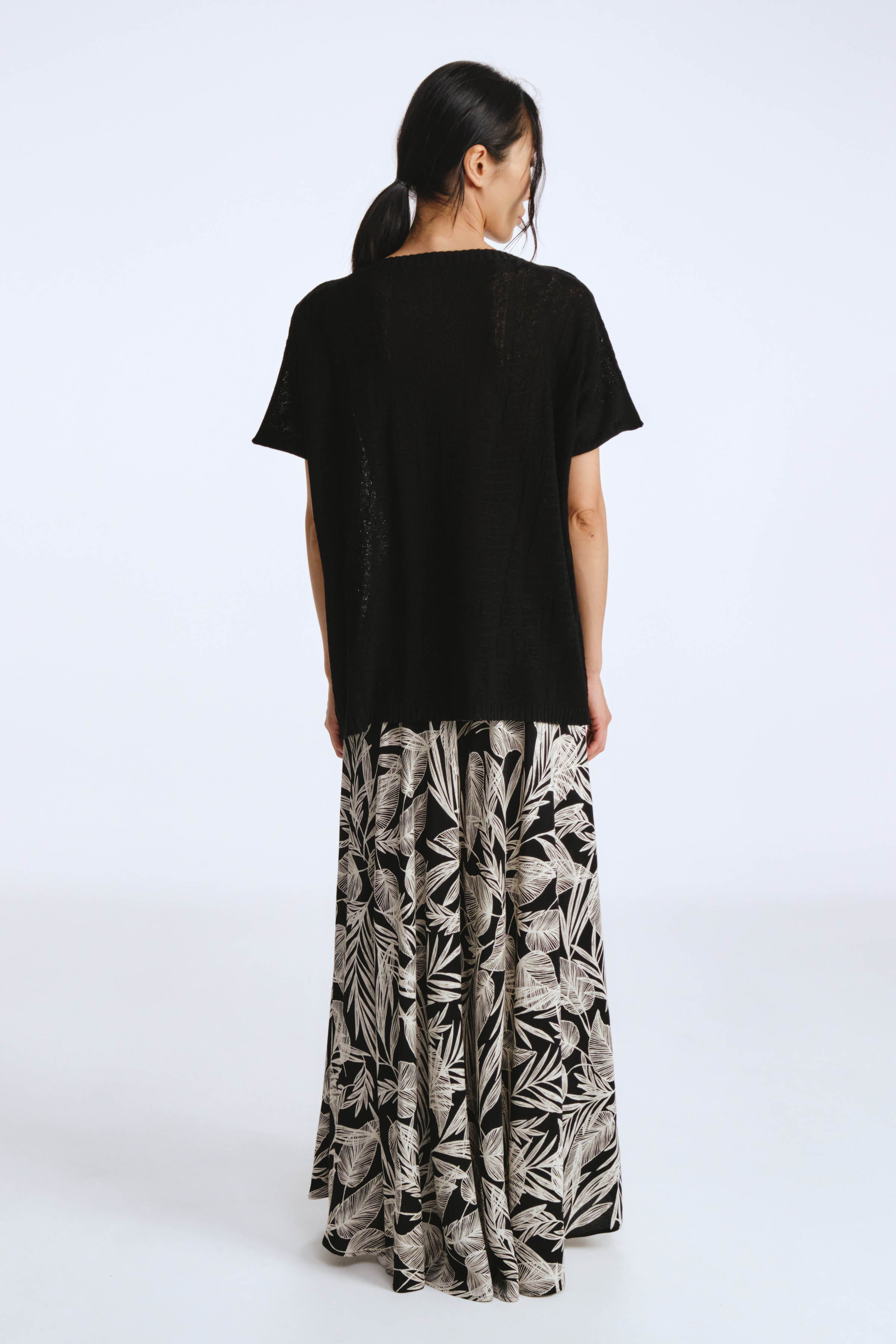 Юбка клеш Листья