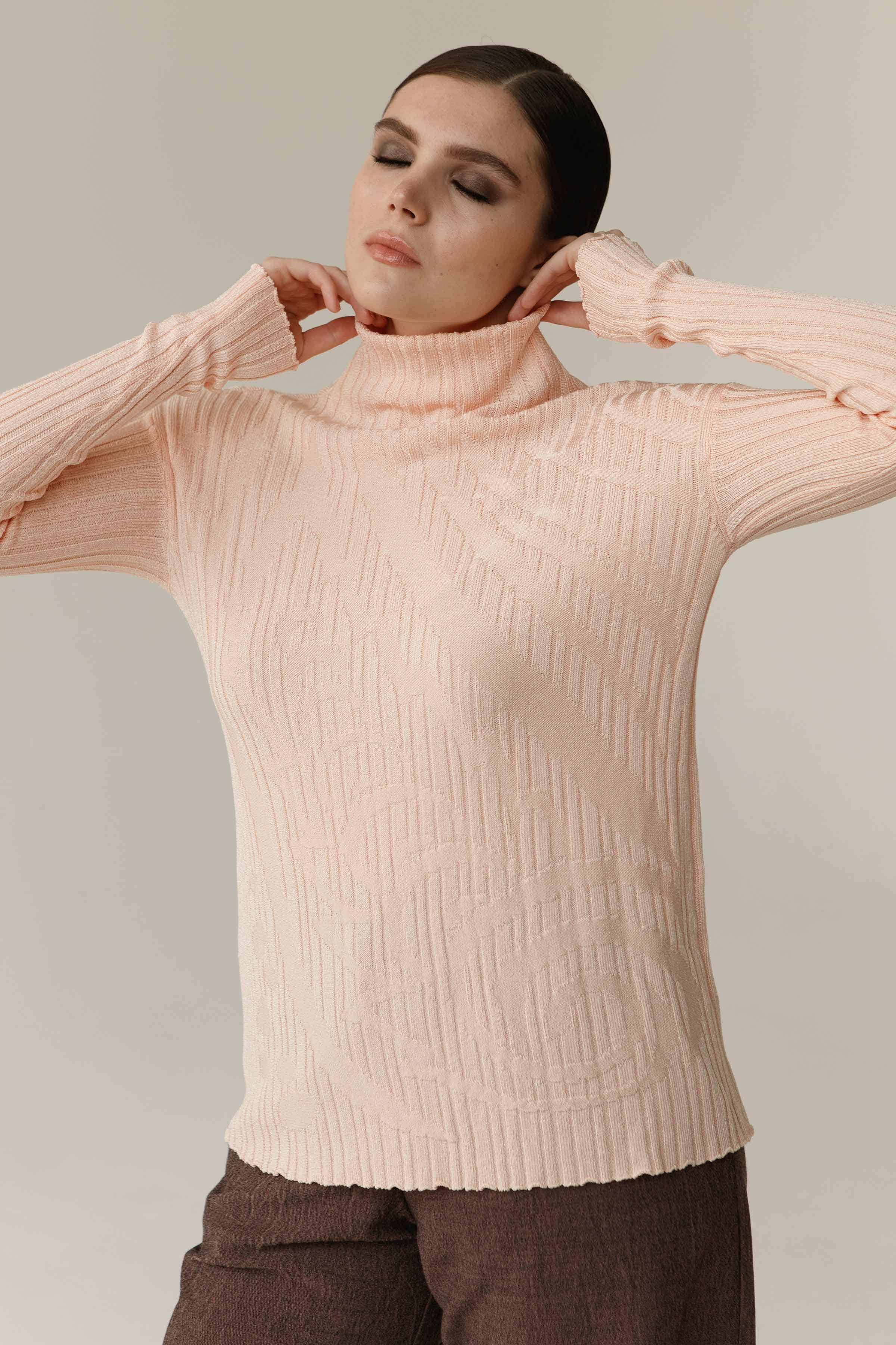 Водолазка Узор 04 Бежевый (beige), 00 Черный (noir), 36 Бирюза (turguoise), 11 Антрацит (anthracite) от Lesel (Лесель)! Заказывайте по ✆ 8 (800) 777 02 37