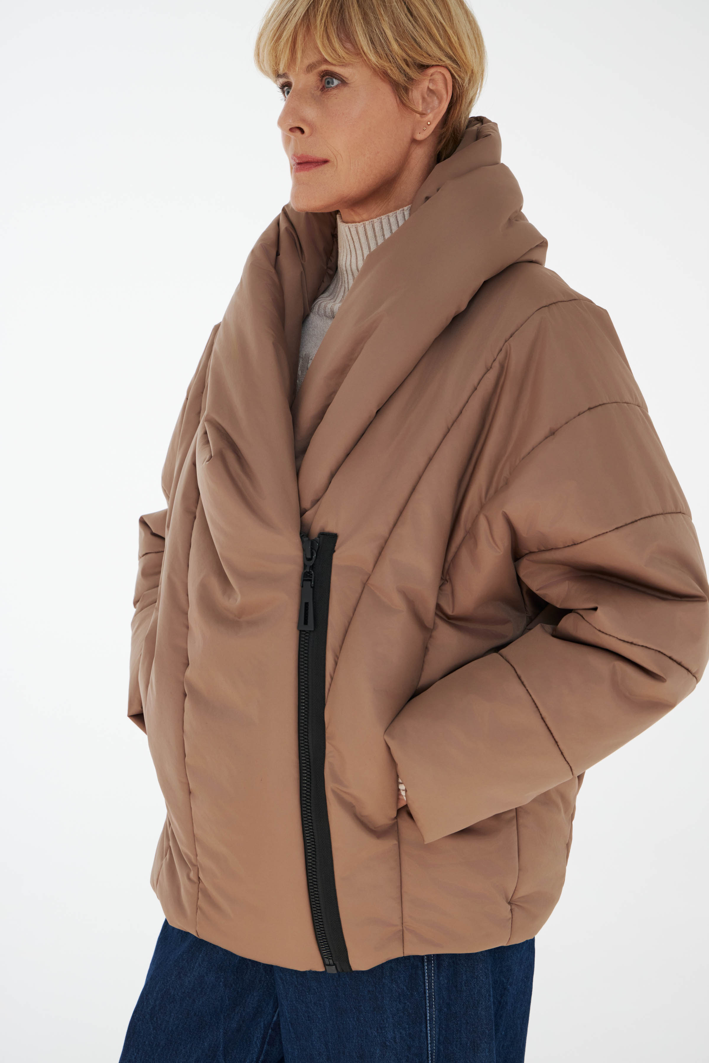 Куртка с диагональными швами 78 Полутень (penombre) от Lesel (Лесель)! Заказывайте по ✆ 8 (800) 777 02 37