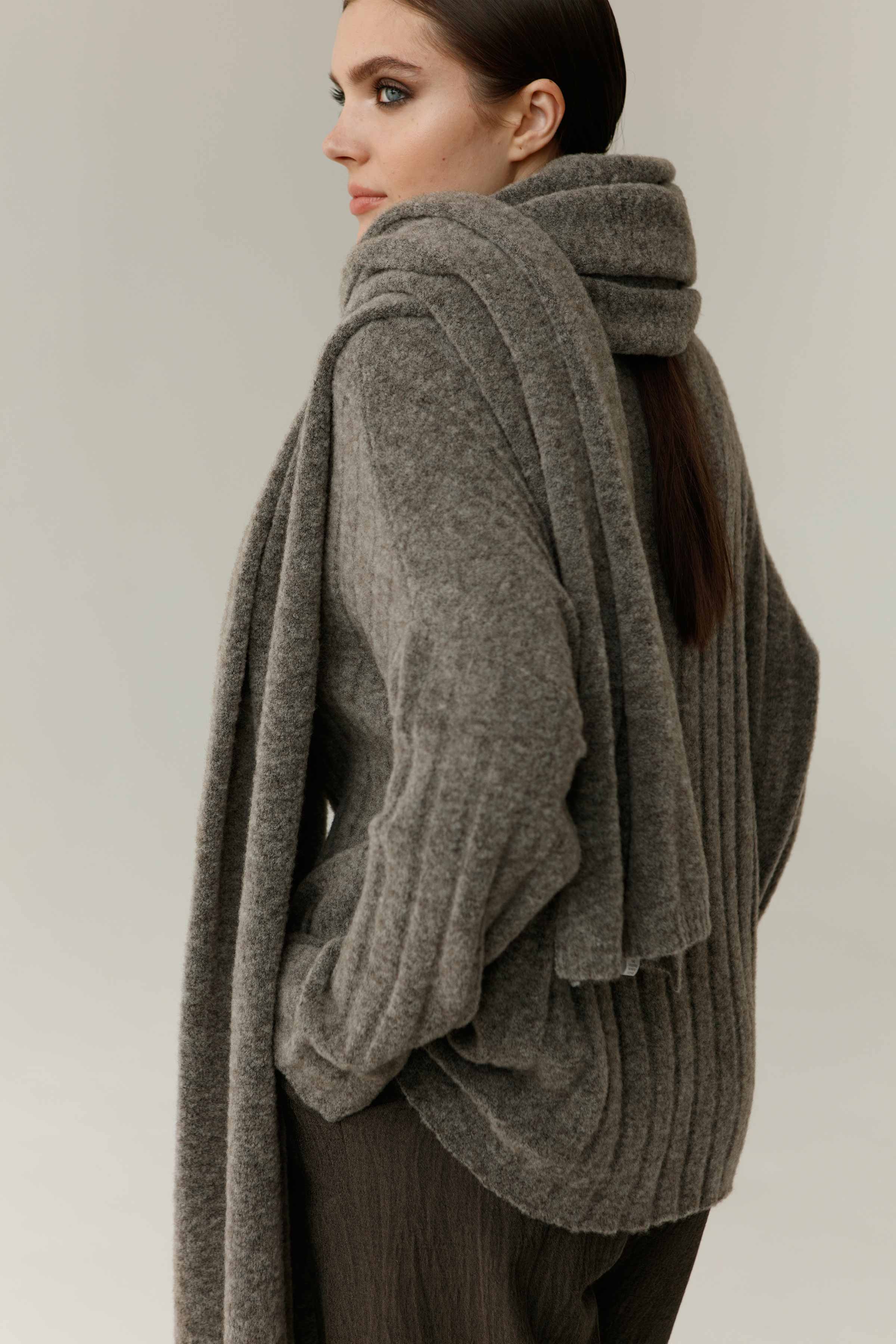 Палантин 09 Беж-меланж (melange beige) от Lesel (Лесель)! Заказывайте по ✆ 8 (800) 777 02 37