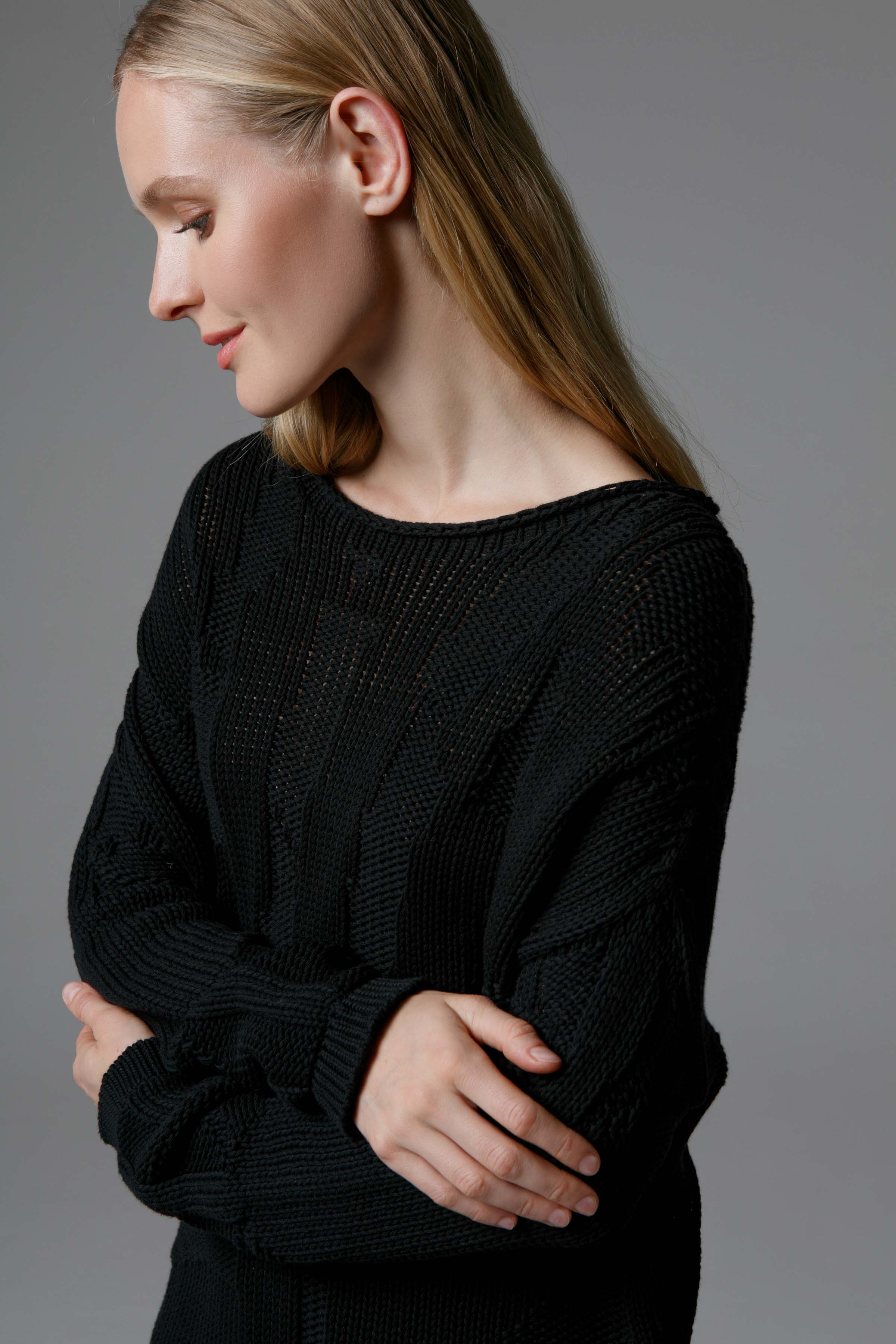 Джемпер Преломление цельновяз  от Lesel (Лесель)! Заказывайте по ✆ 8 (800) 777 02 37