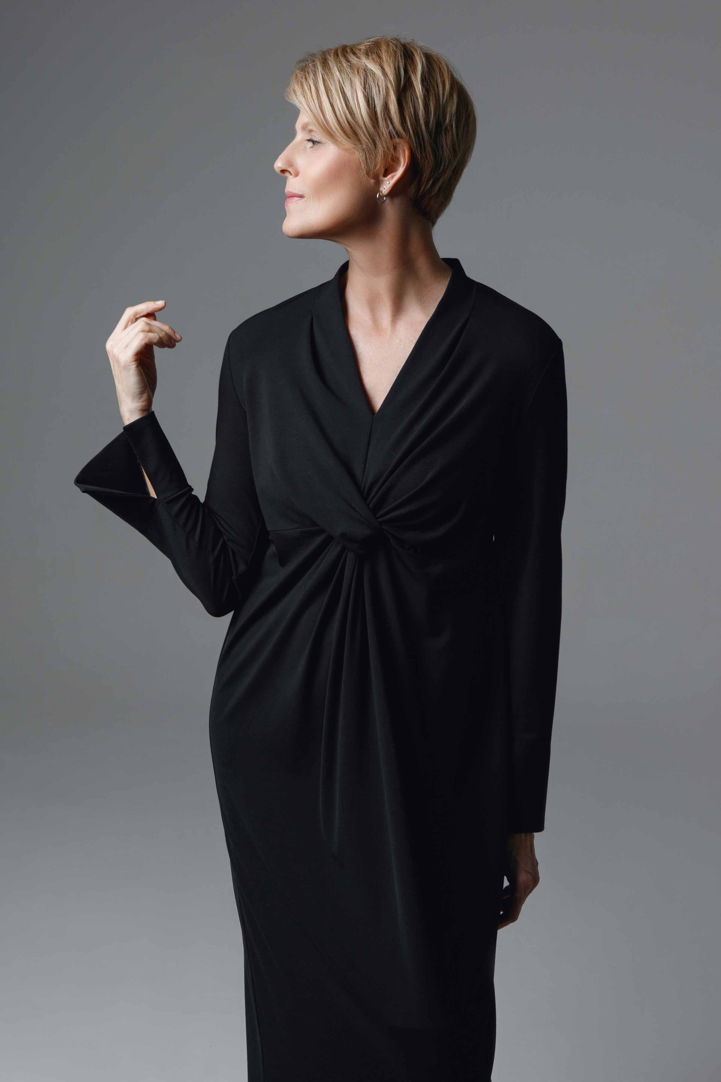 Платье Твист, джерси 00 Черный (noir) от Lesel (Лесель)! Заказывайте по ✆ 8 (800) 777 02 37