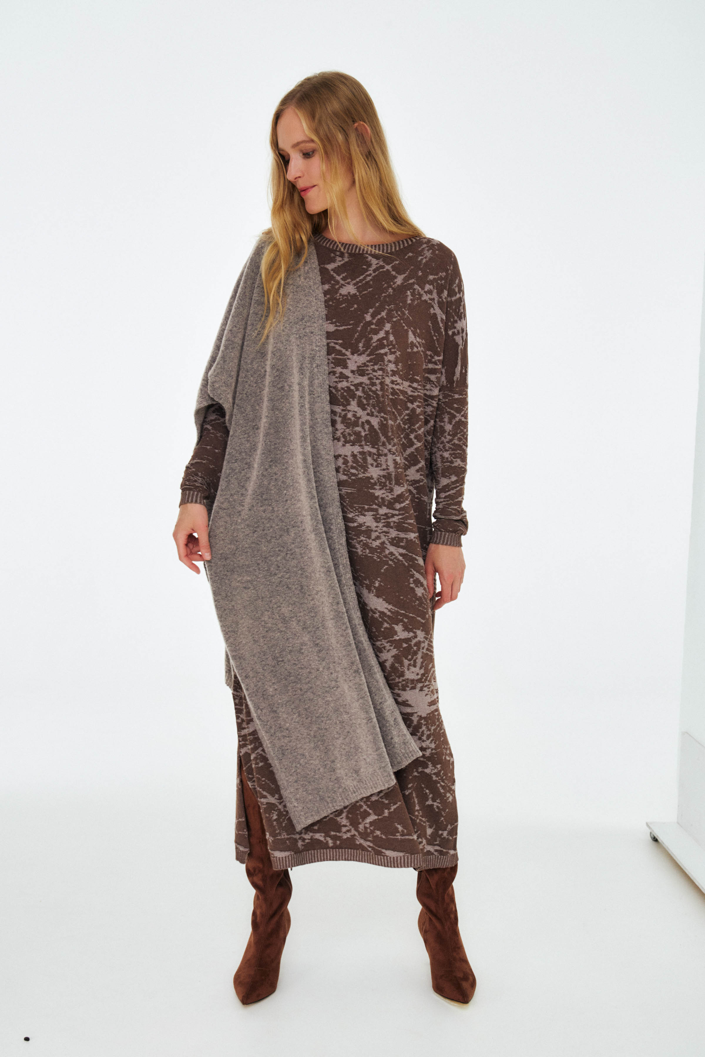 Шарф Однотон 09 Беж-меланж (melange beige) от Lesel (Лесель)! Заказывайте по ✆ 8 (800) 777 02 37