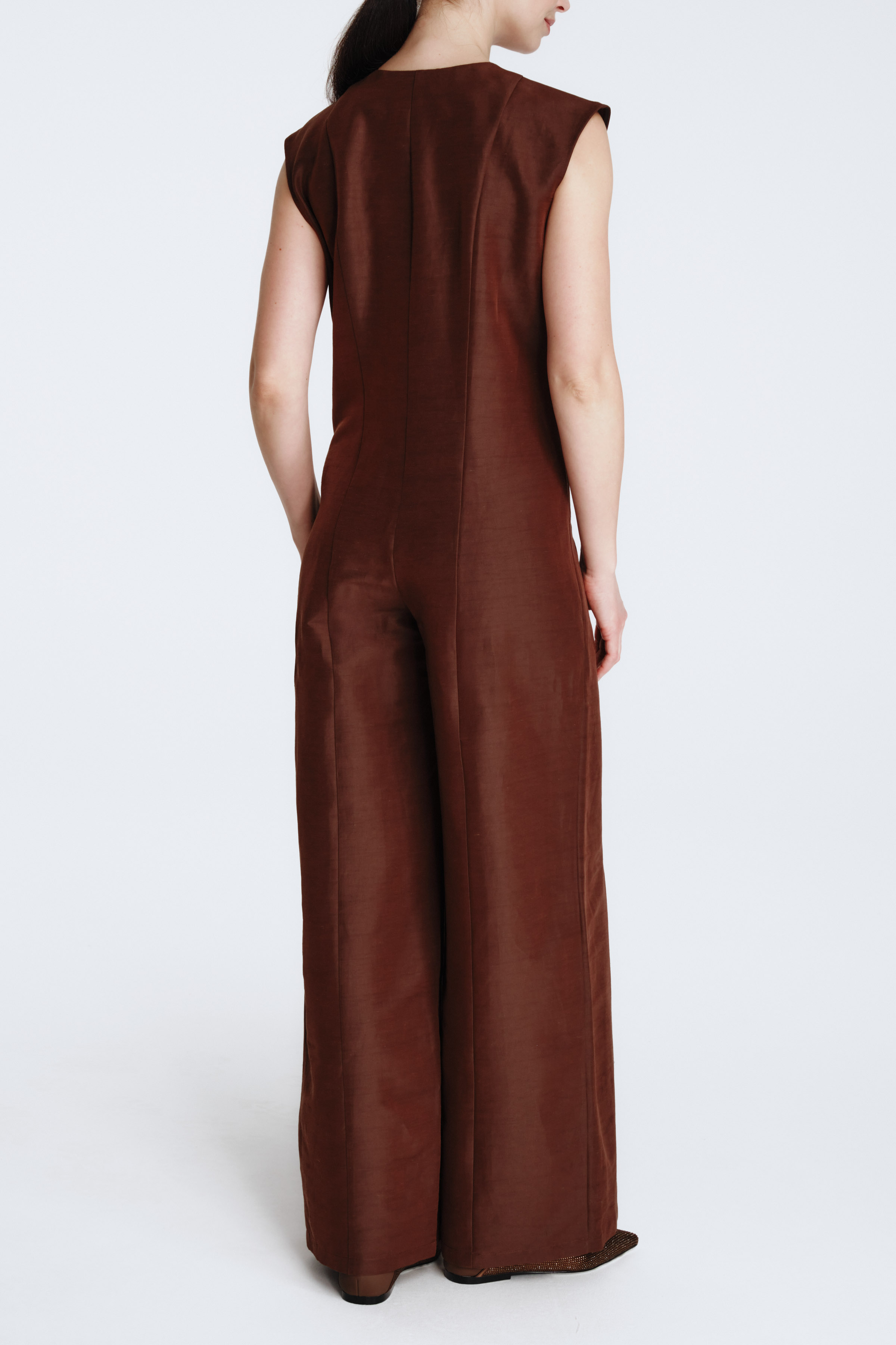 Комбинезон клеш эластичный