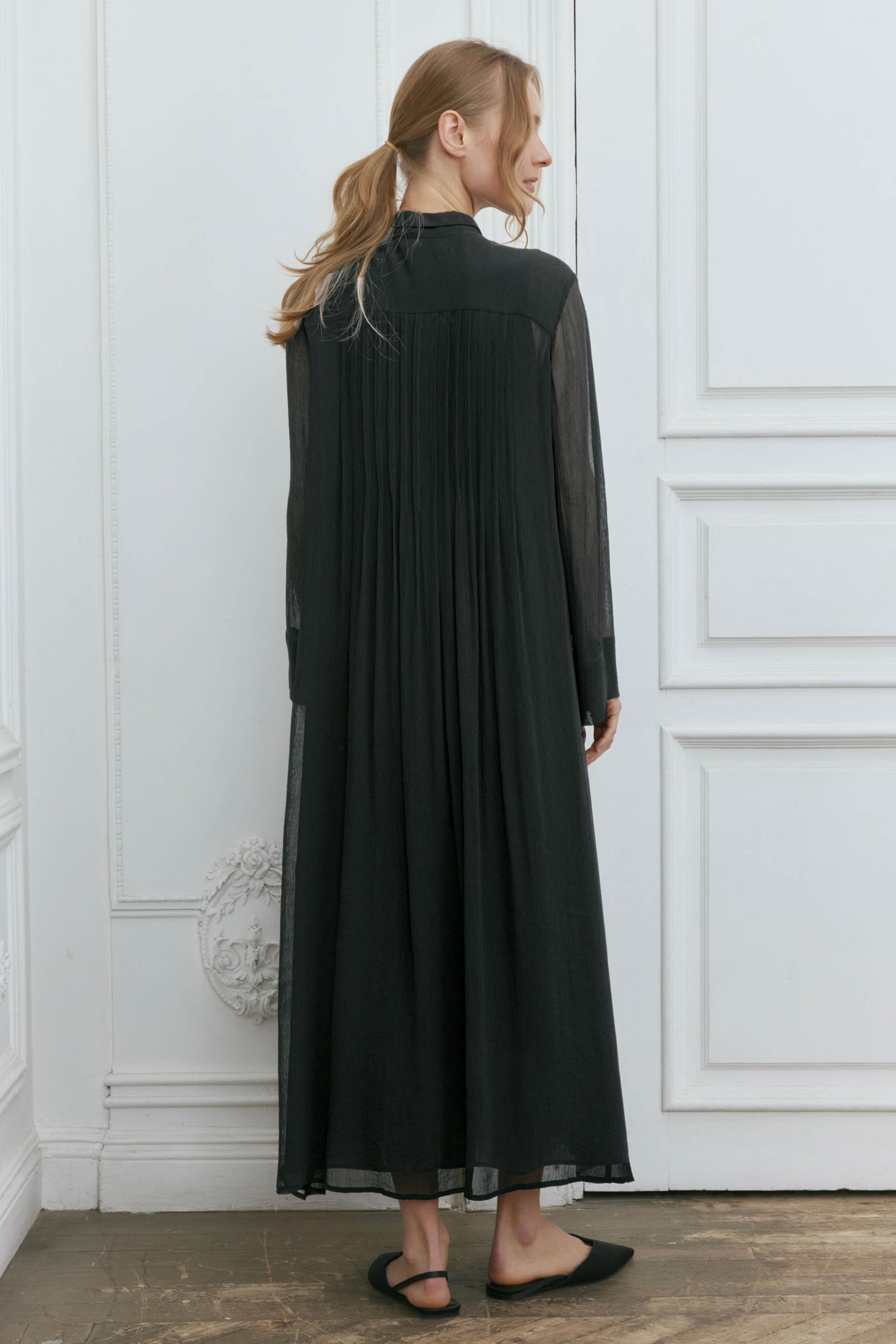 Блуза длинная, защипы  от Lesel (Лесель)! Заказывайте по ✆ 8 (800) 777 02 37