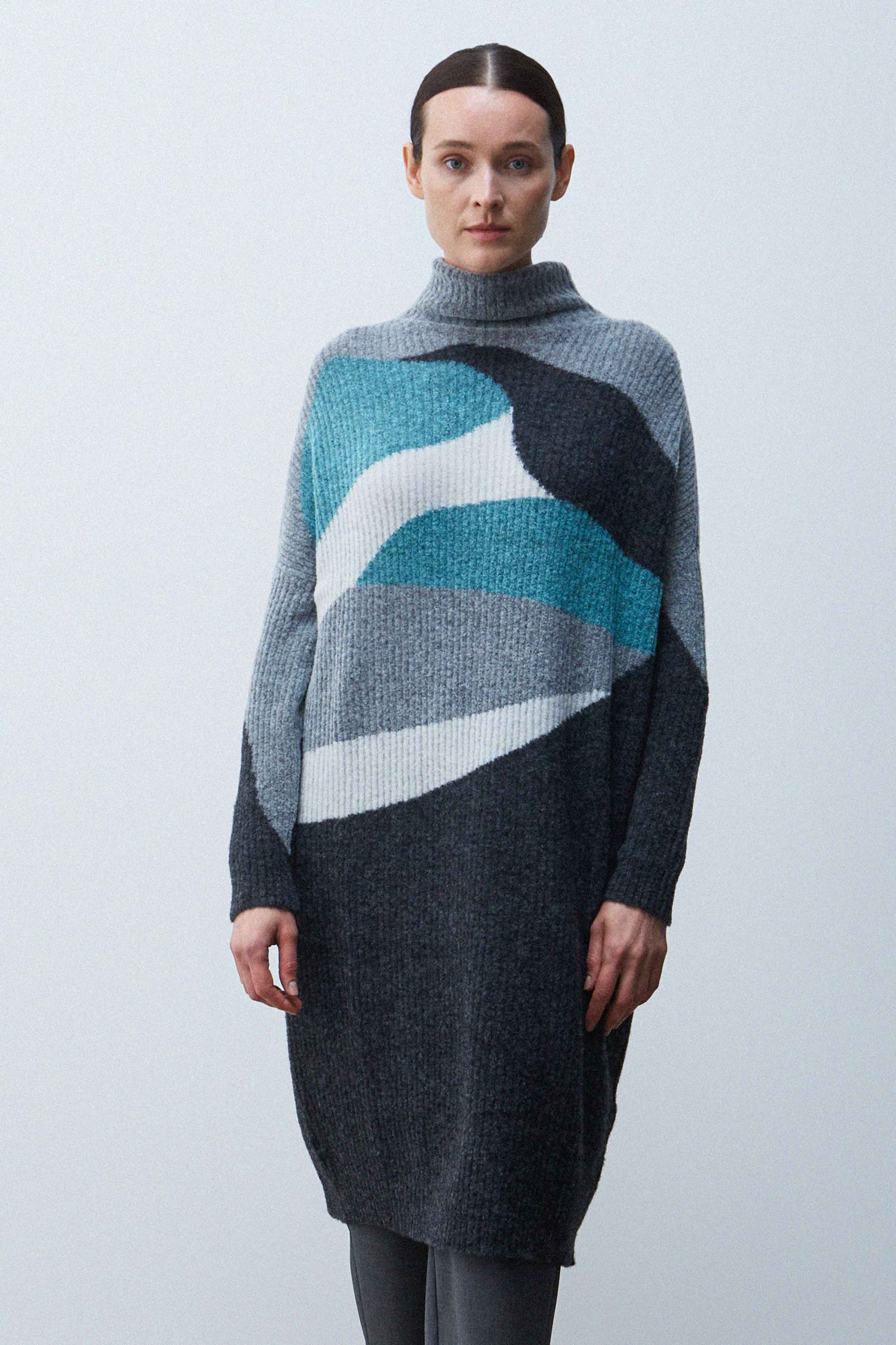 Платье "Циклон" 15 Серый меланж (melange gris) от Lesel (Лесель)! Заказывайте по ✆ 8 (800) 777 02 37
