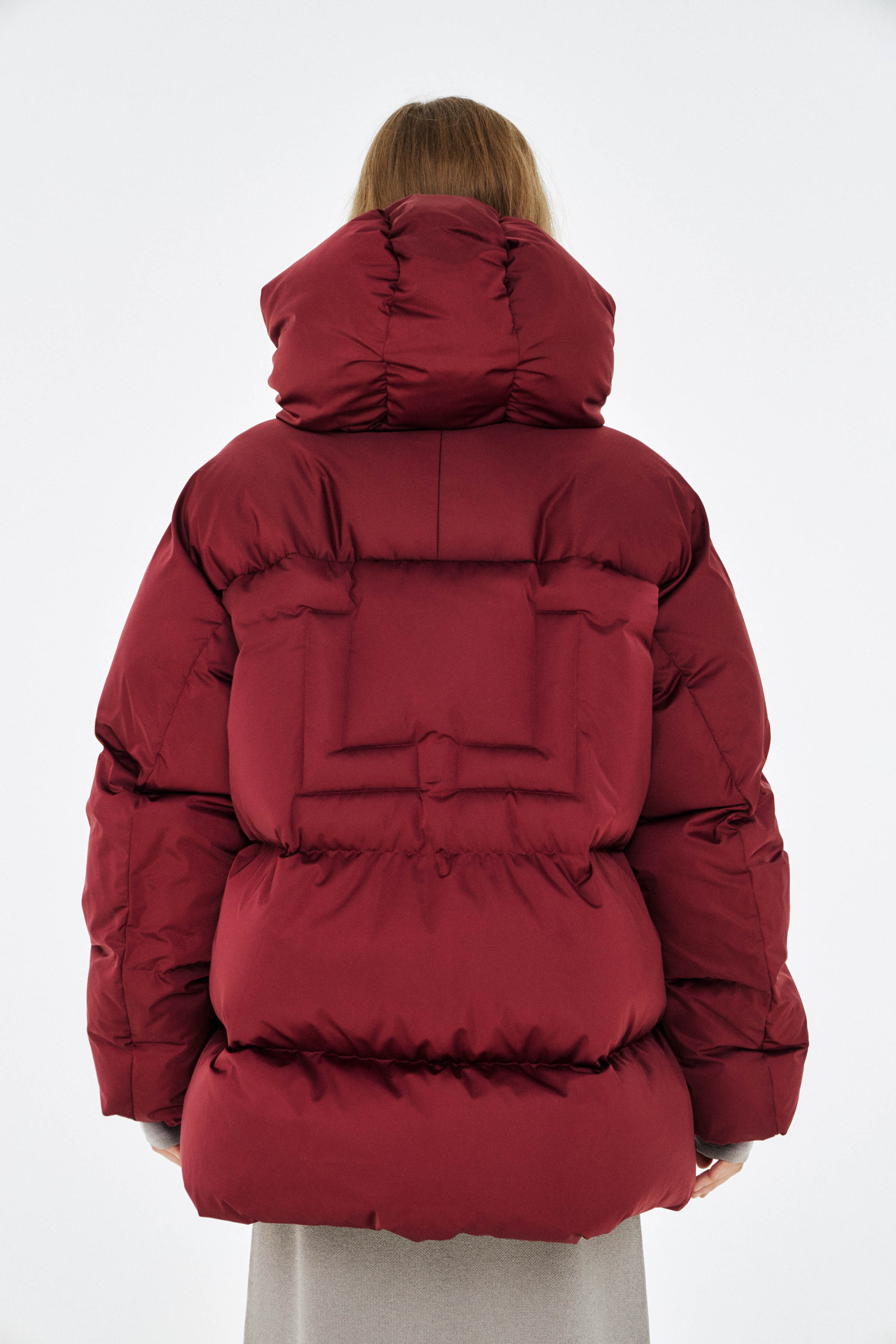 Куртка пуховая с навесными петлями 27 Бордо (burdeaux) от Lesel (Лесель)! Заказывайте по ✆ 8 (800) 777 02 37