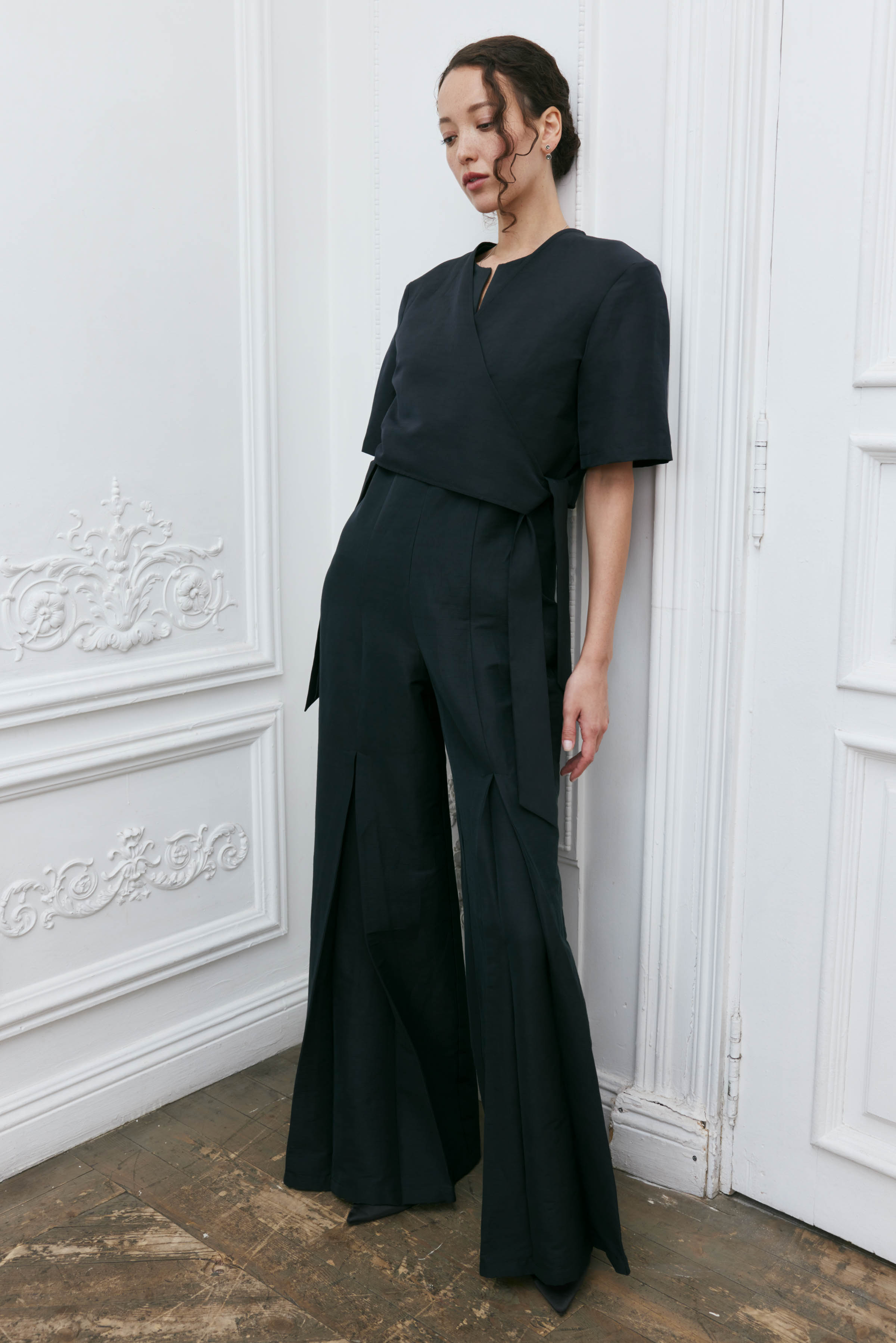 Комбинезон клеш эластичный 00 Черный (noir), 75 Шоколад (chocolat) от Lesel (Лесель)! Заказывайте по ✆ 8 (800) 777 02 37