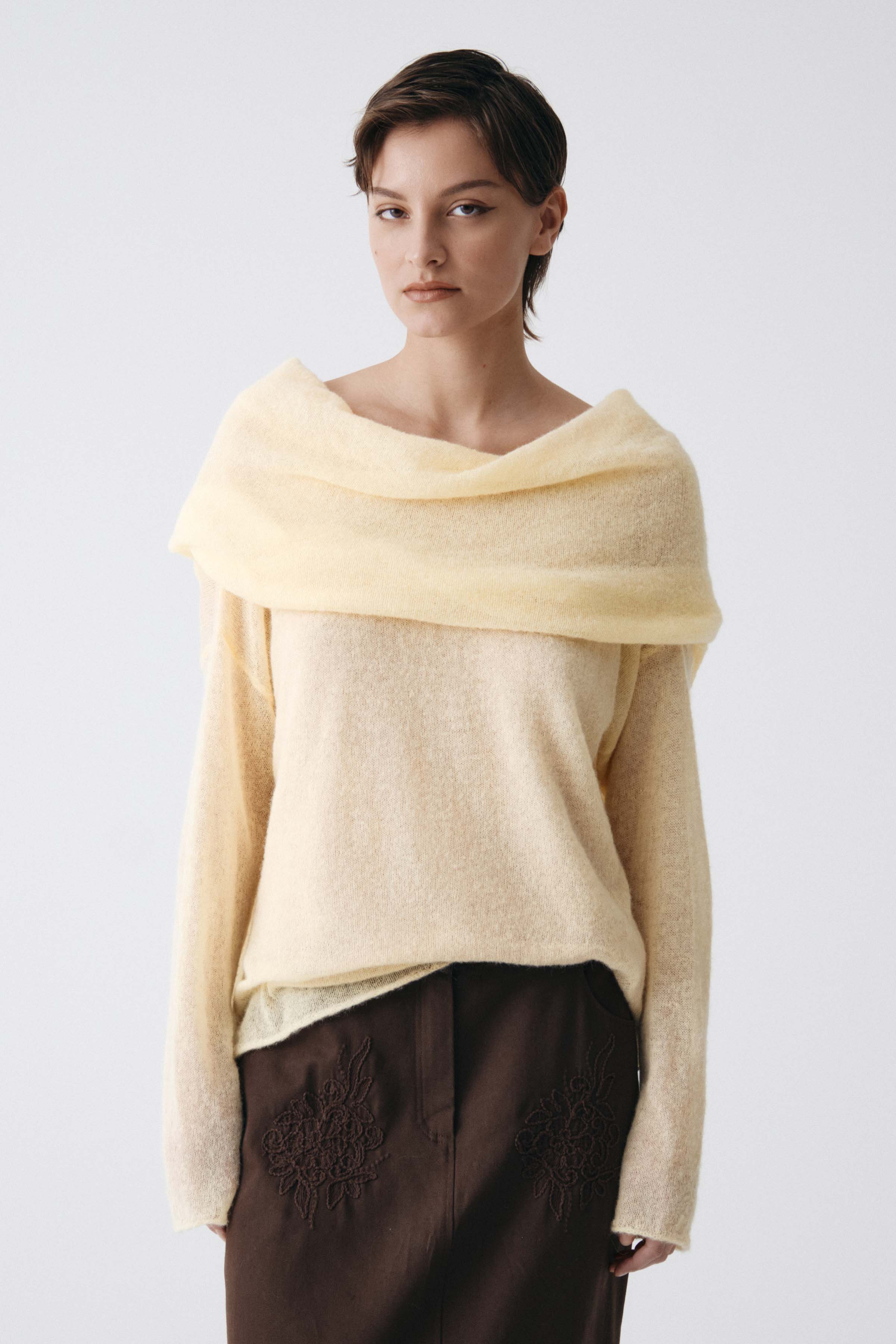 Джемпер с длинным рукавом Хомут  от Lesel (Лесель)! Заказывайте по ✆ 8 (800) 777 02 37