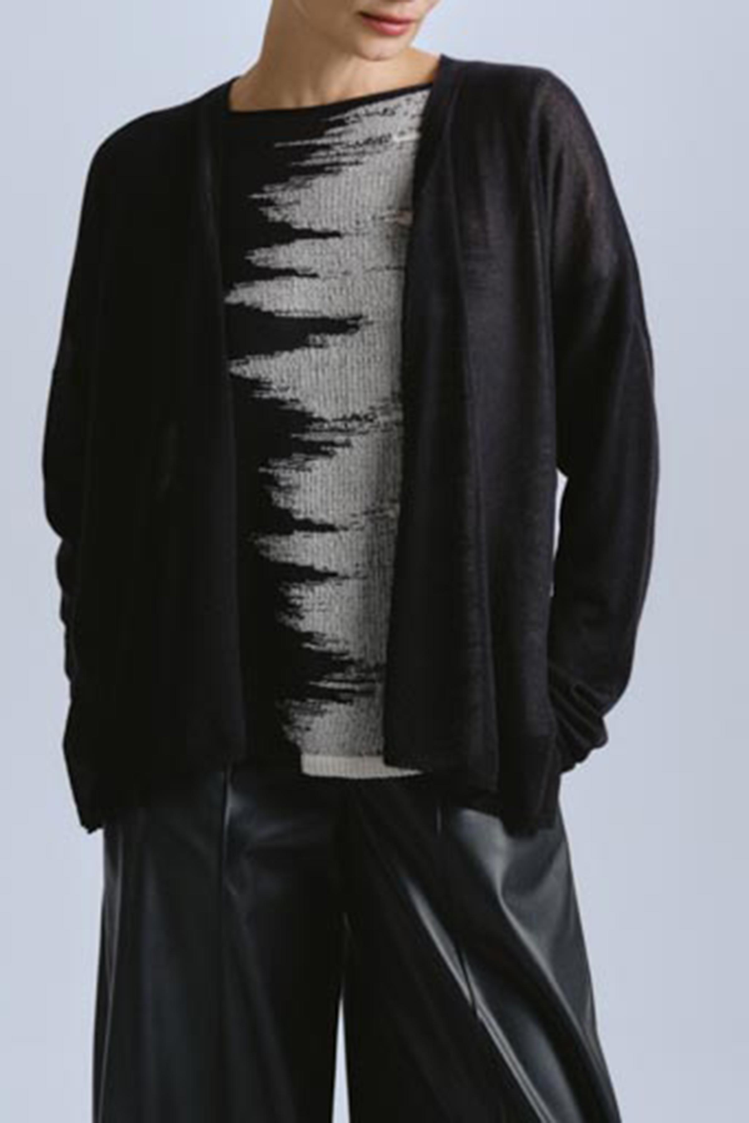 Кардиган Кашемир переход 00 Черный (noir) от Lesel (Лесель)! Заказывайте по ✆ 8 (800) 777 02 37