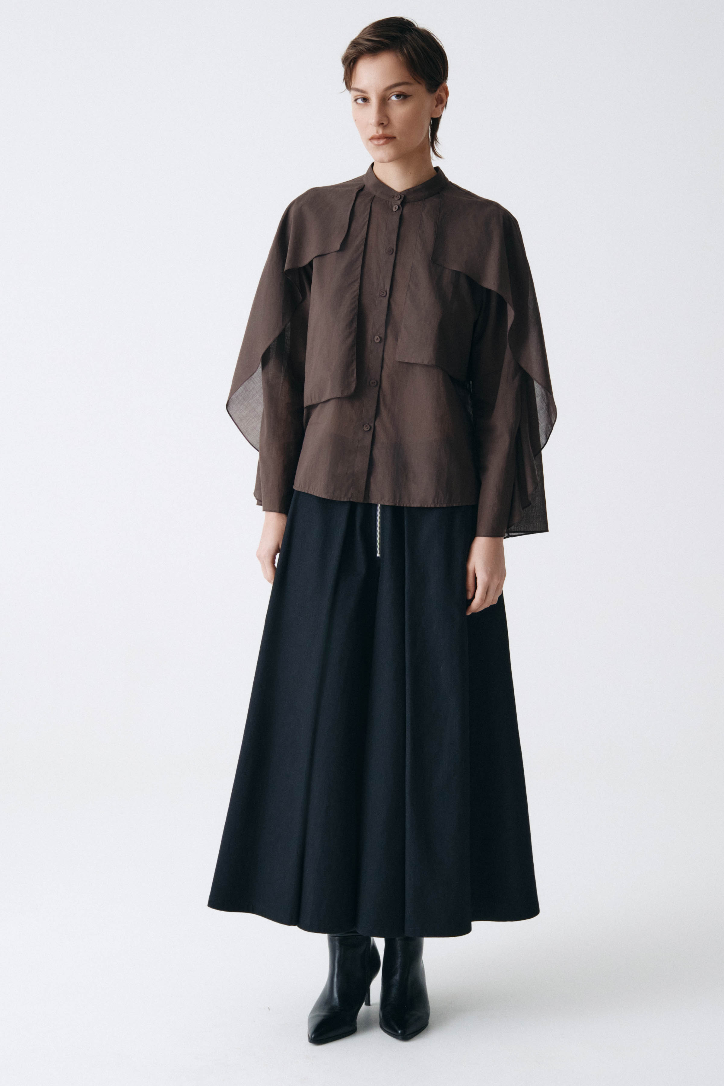 Блуза многослойная, тонкий хлопок  от Lesel (Лесель)! Заказывайте по ✆ 8 (800) 777 02 37