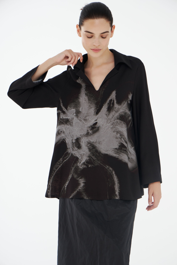 Блуза туника Цветок